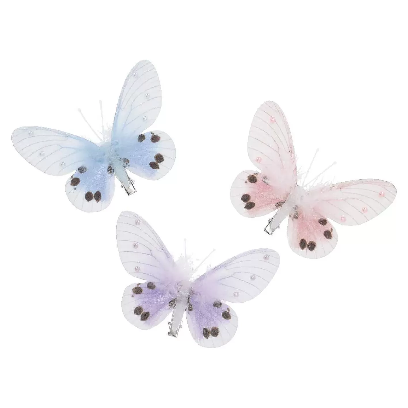 Nanu-Nana 3Er Set Schmetterling Clip, Rosa/Lila/Blau< Deko&Objekte