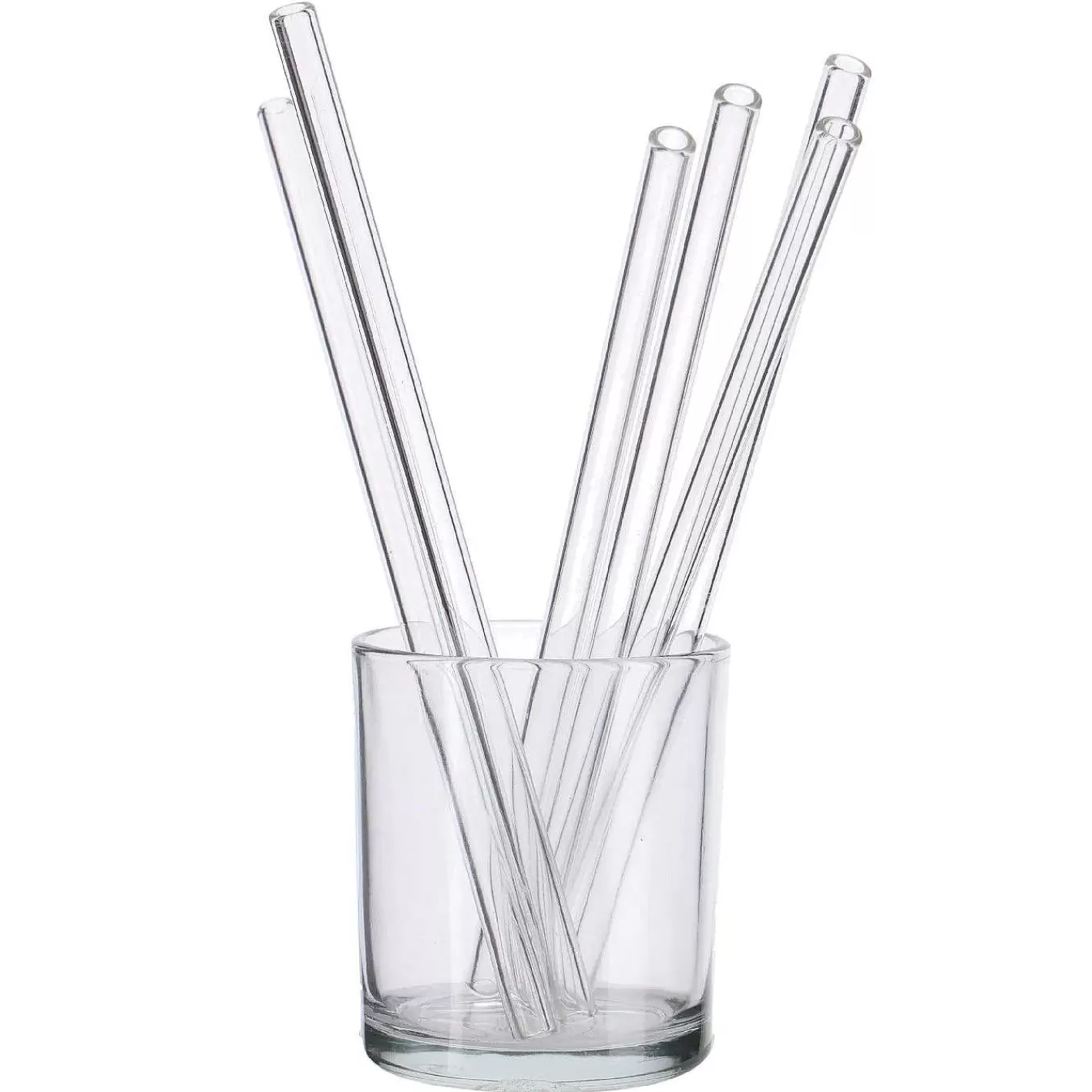 Nanu-Nana 6Er Set Glas-Strohhalme, 21 Cm< Sommerparty