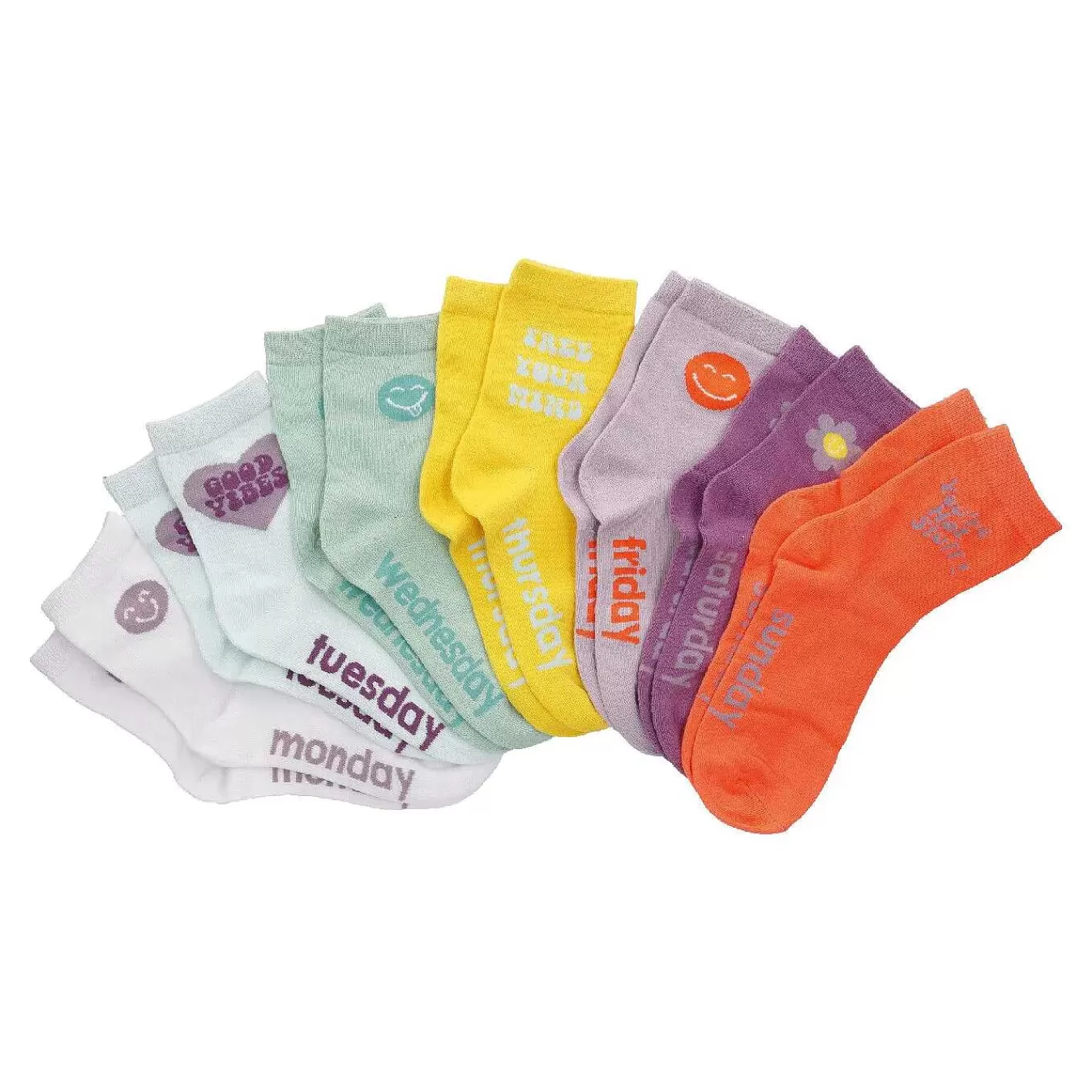 Nanu-Nana 7Er Set Socken Wochentag, Grose 35-38< Geschenke Fur Frauen
