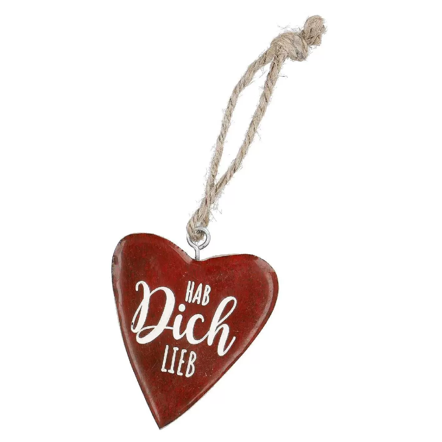 Nanu-Nana Anhanger Herz, Hab Dich Lieb/Rot, 7.5 Cm< Deko&Objekte