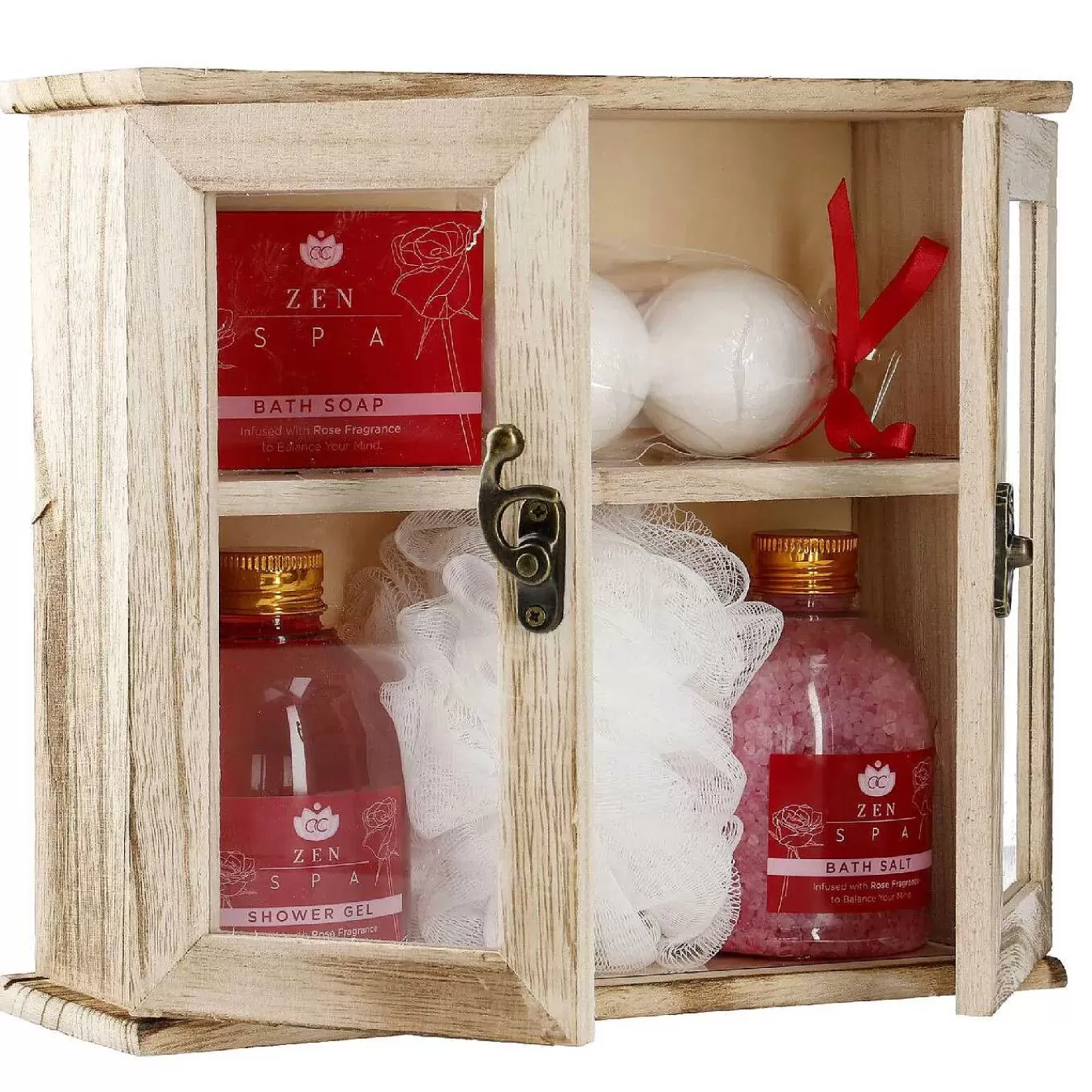 Nanu-Nana Badeset Schrank, Zen Spa/Rosa< Geschenke Fur Frauen