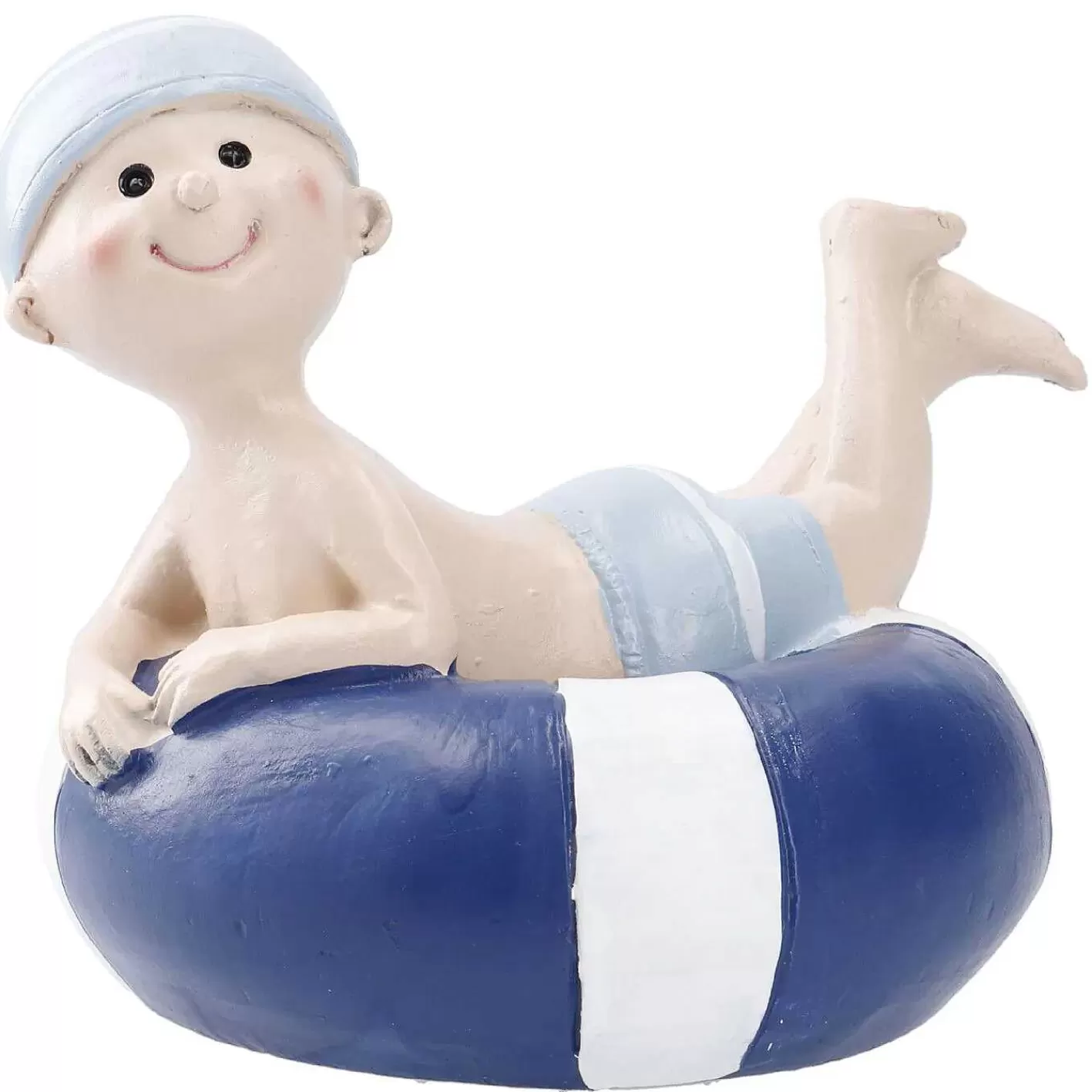 Nanu-Nana Deko-Figur Mit Schwimmreifen, Junge/Blau, 15 Cm< Figuren