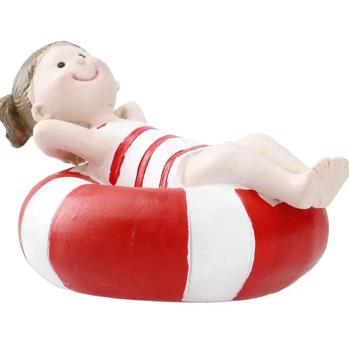 Nanu-Nana Deko-Figur Mit Schwimmreifen, Madchen/Rot, 15 Cm< Figuren