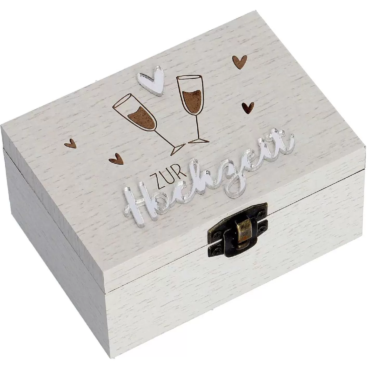 Nanu-Nana Geschenkbox Mit Spieluhr, Hochzeit, 10 X 7 Cm< Hochzeitsdeko