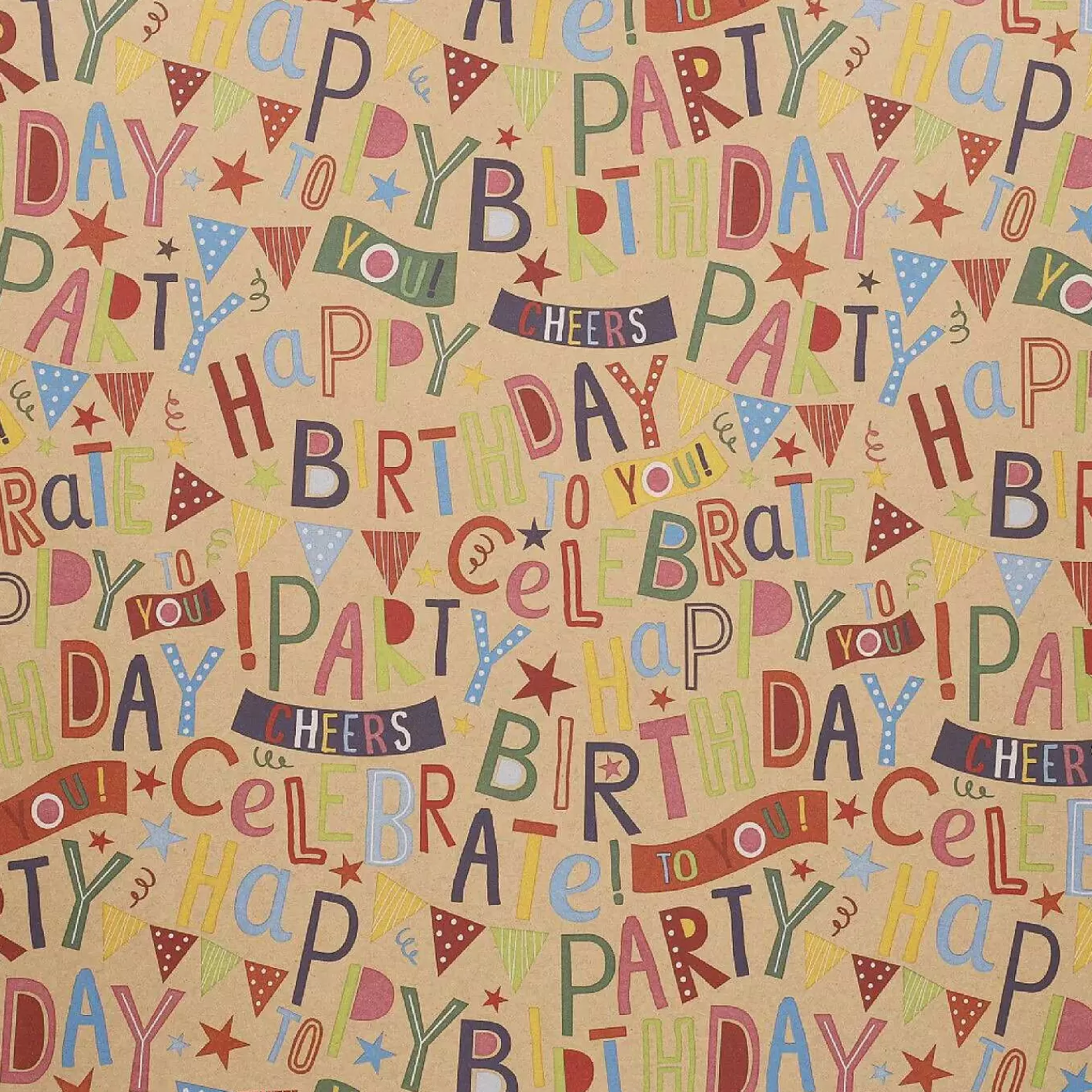 Nanu-Nana Geschenkpapier Geburtstag/Happy Birthday, 2 M< Geschenkverpackung