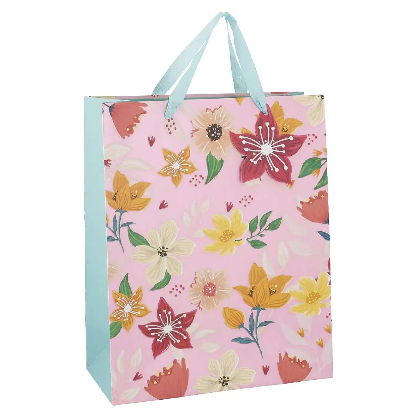 Nanu-Nana Geschenktute Floral, Blumen/Rosa, 26 X 32 Cm< Fruhlingsdeko