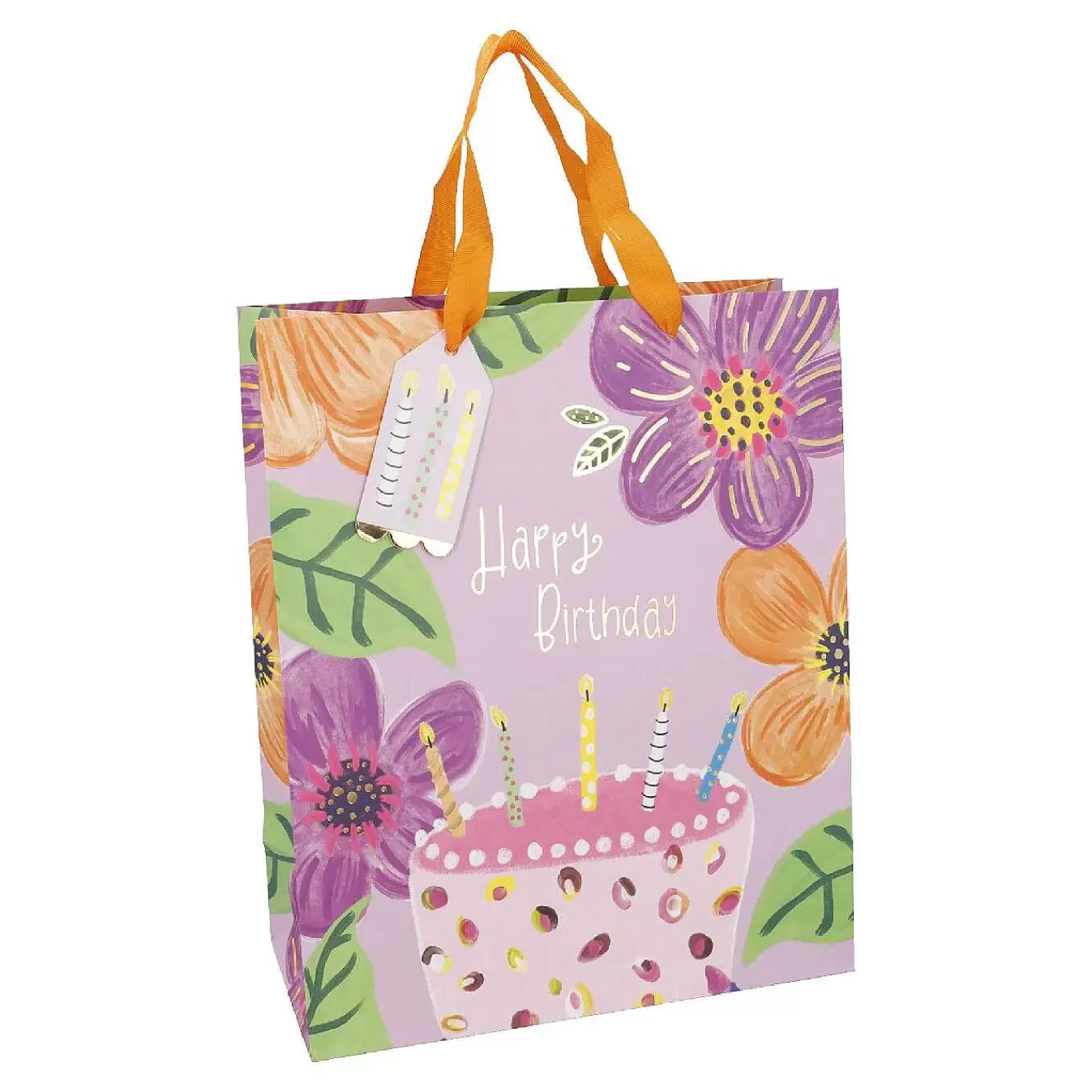 Nanu-Nana Geschenktute Geburtstag, Flieder, 26 X 32 Cm< Geschenkverpackung