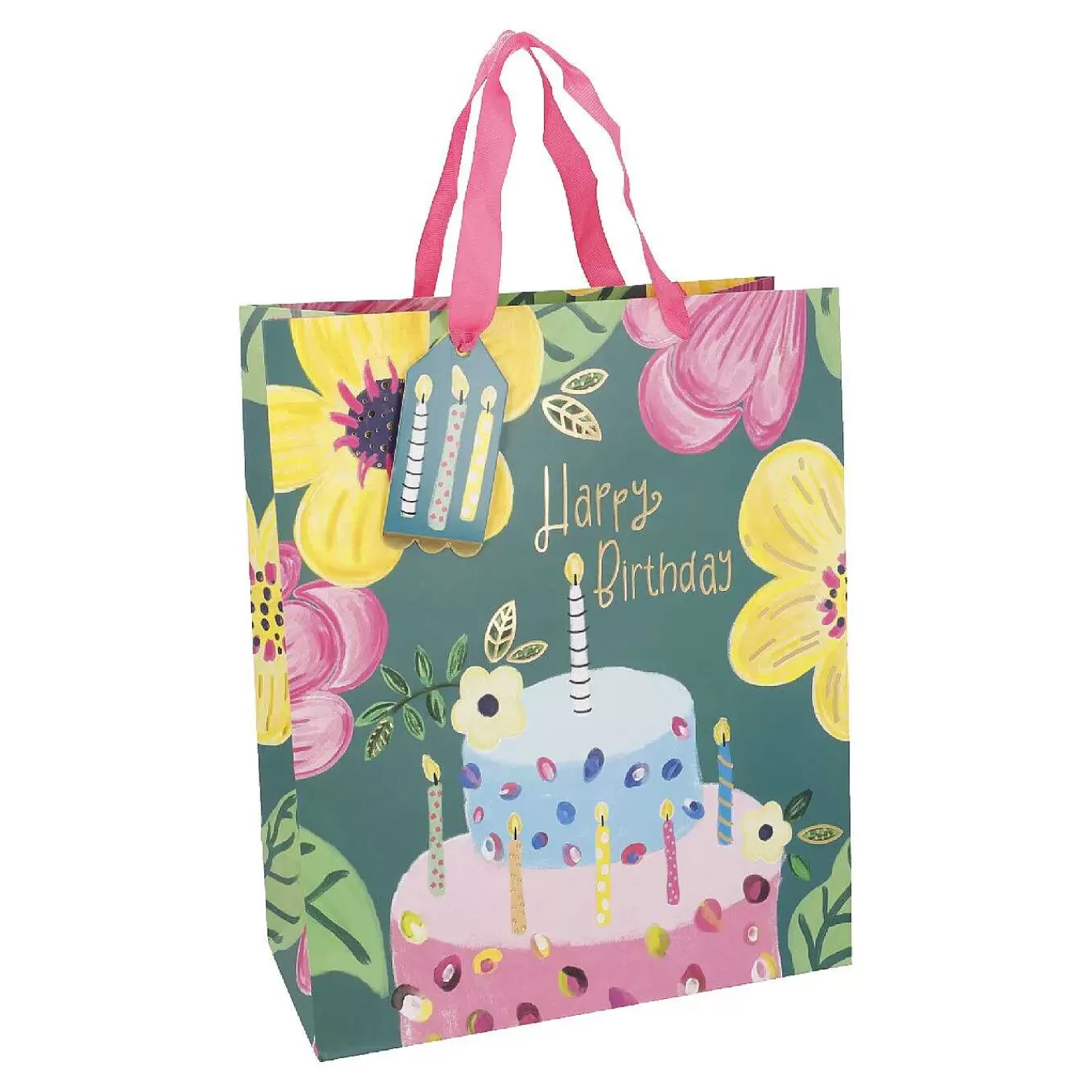 Nanu-Nana Geschenktute Geburtstag, Grun, 26 X 32 Cm< Geschenkverpackung