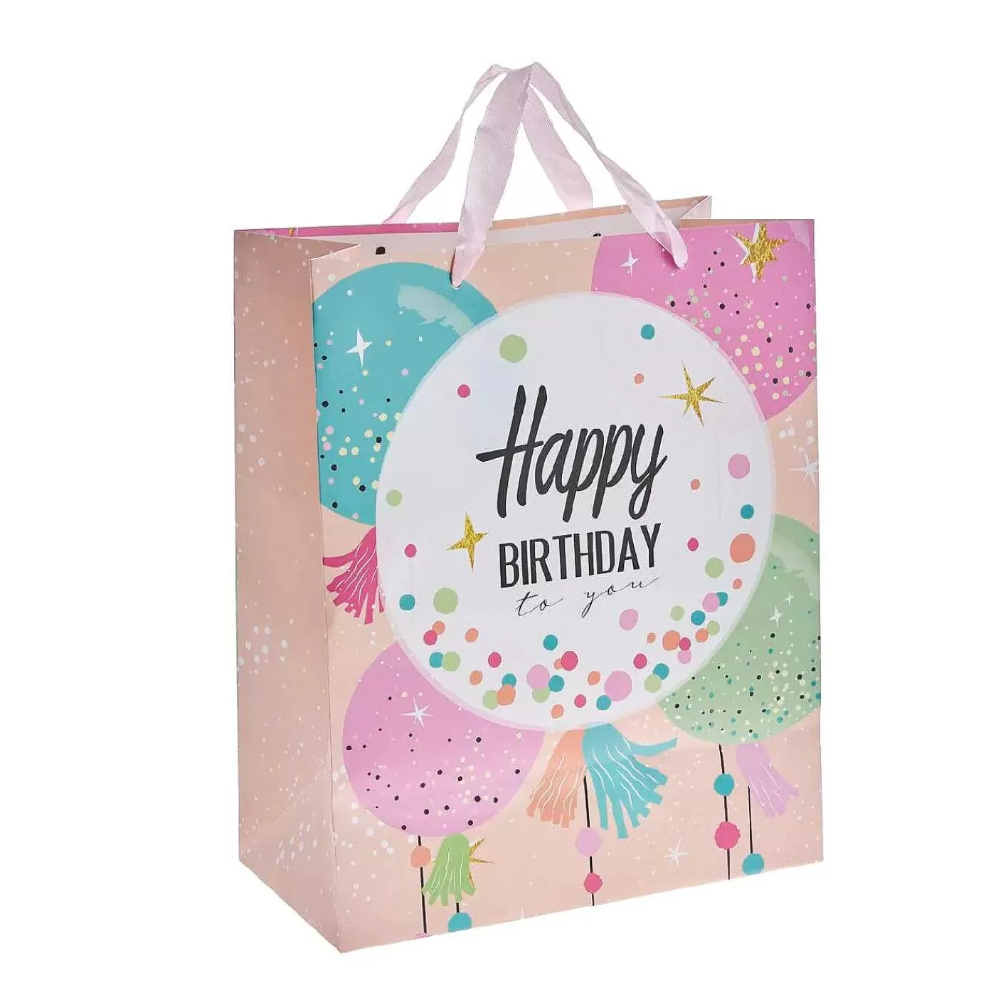 Nanu-Nana Geschenktute Geburtstag, Happy Birthday, 27 X 33 Cm< Geschenkverpackung