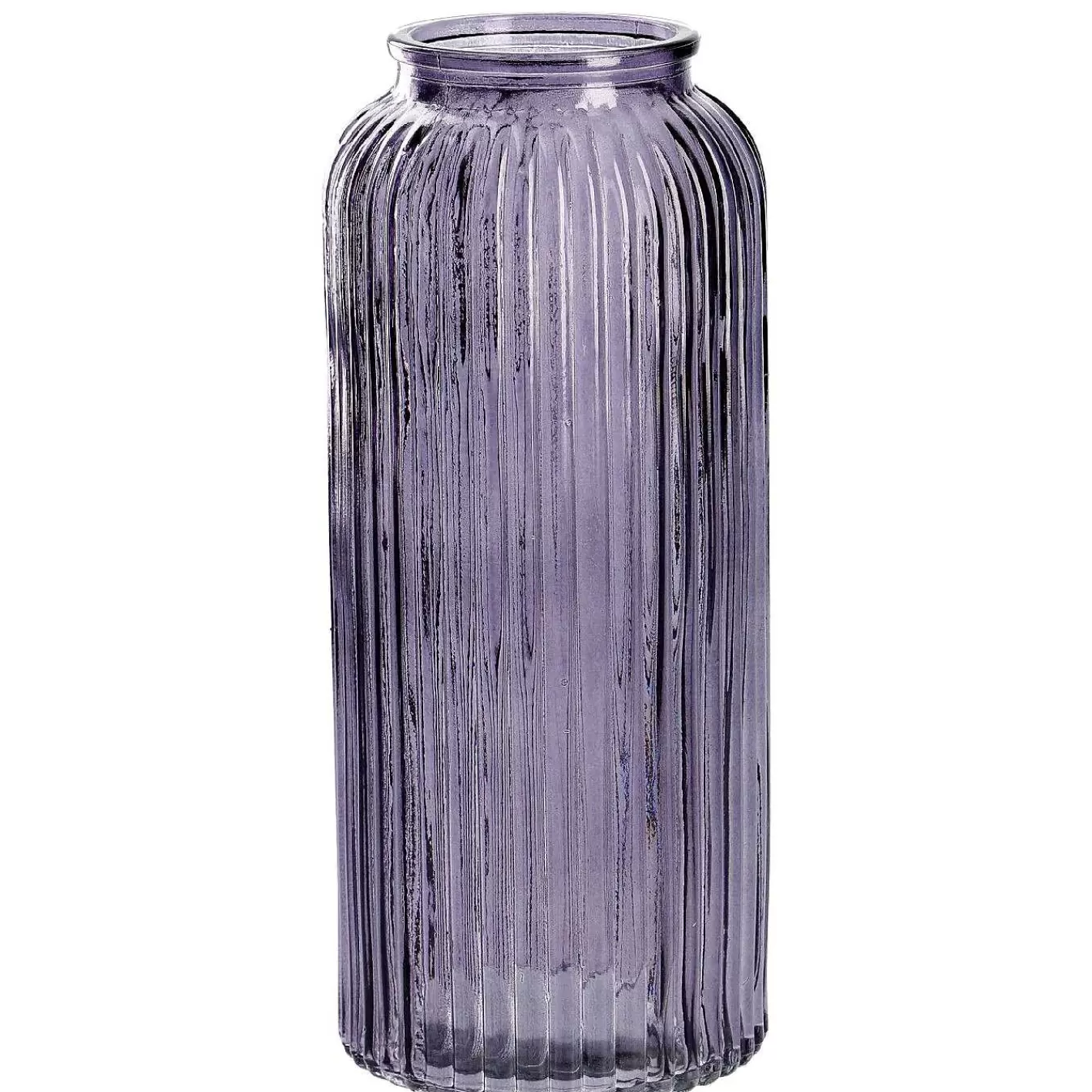 Nanu-Nana Glas-Vase Rillen, 9 X 21.5 Cm< Vasen