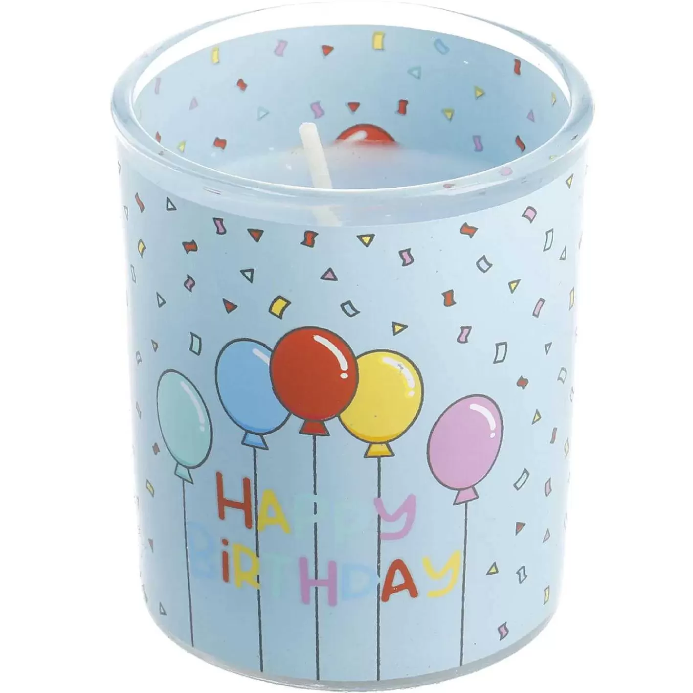 Nanu-Nana Kerze Im Glas, Geburtstag, Blau, 6 X 7 Cm< Kerzen