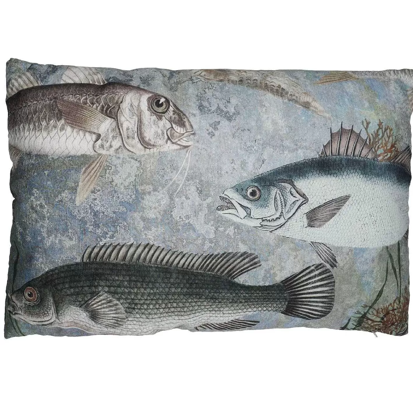 Nanu-Nana Kissen Fischteich, Blau, 40 X 60 Cm< Wohntextilien