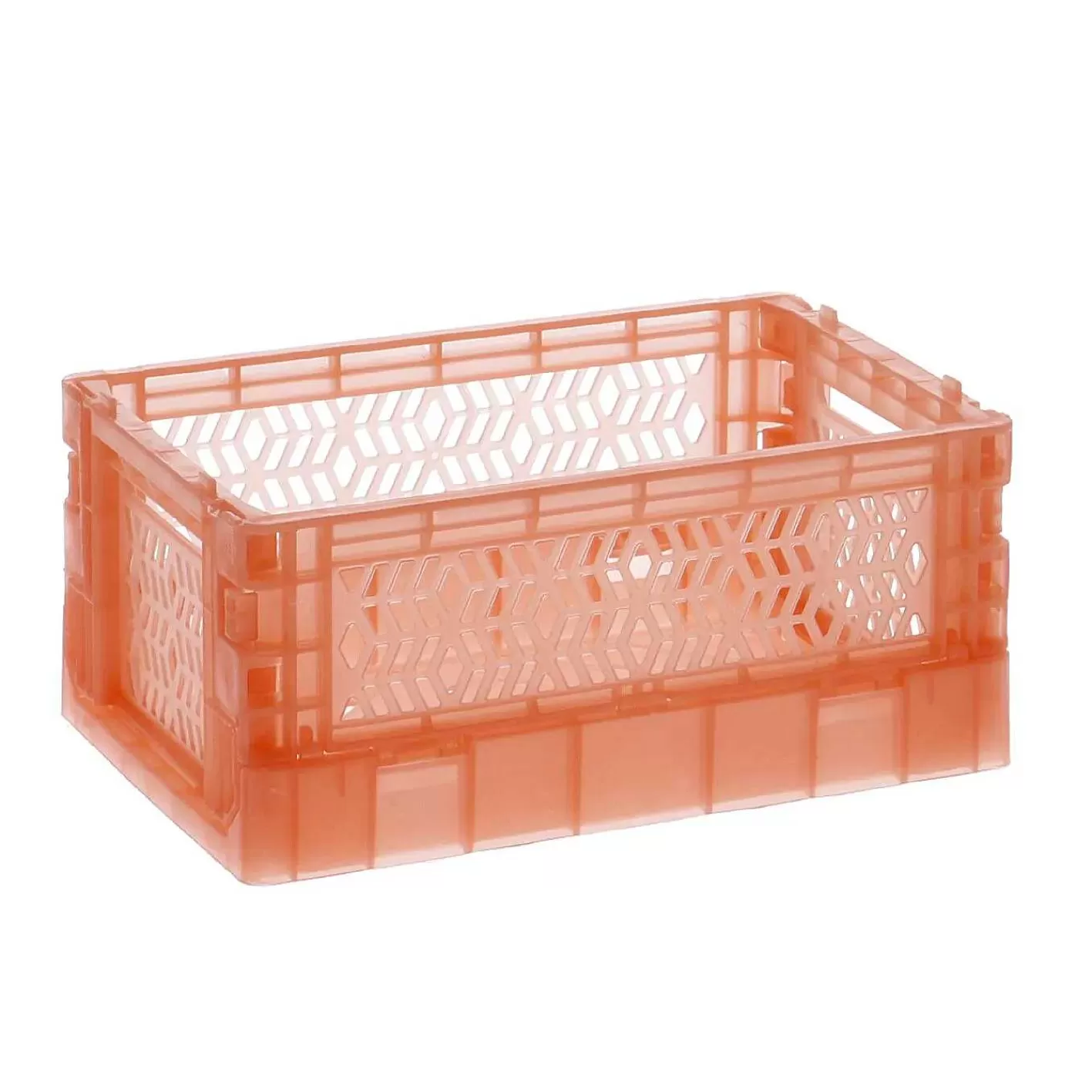 Nanu-Nana Klappbox Transparent, 15 X 9.5 X 6.5 Cm, Coralle< Aufbewahrung