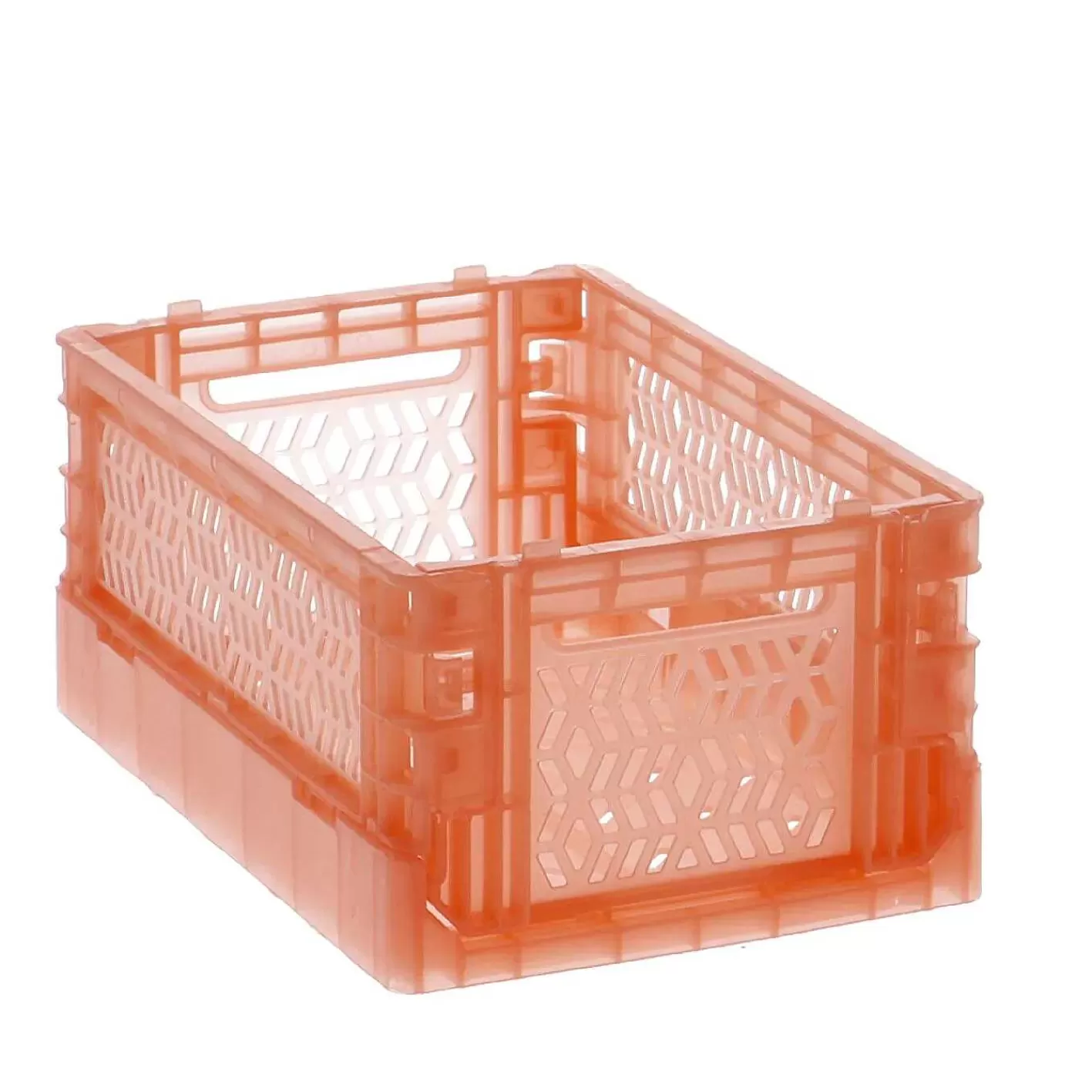 Nanu-Nana Klappbox Transparent, 15 X 9.5 X 6.5 Cm, Coralle< Aufbewahrung