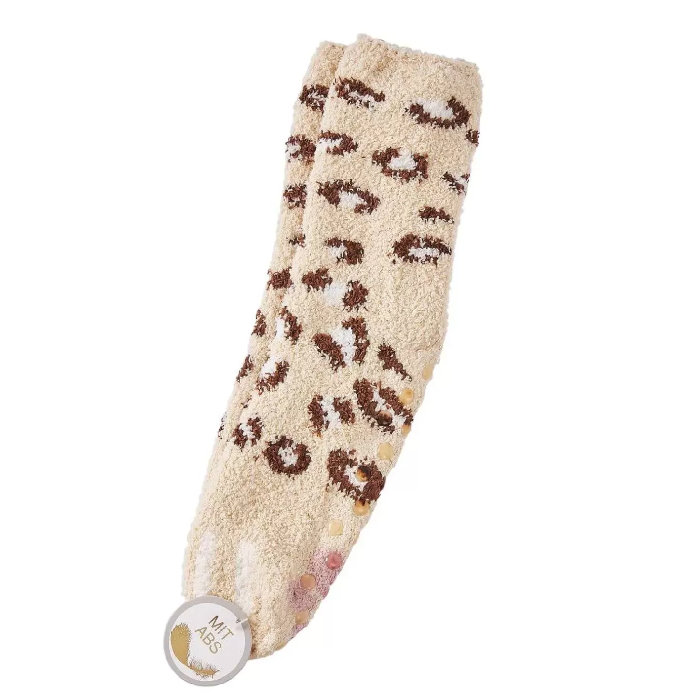 Nanu-Nana Kuschelsocken Anti-Rutsch, Leo/Beige/Offwhite< Geschenke Fur Frauen