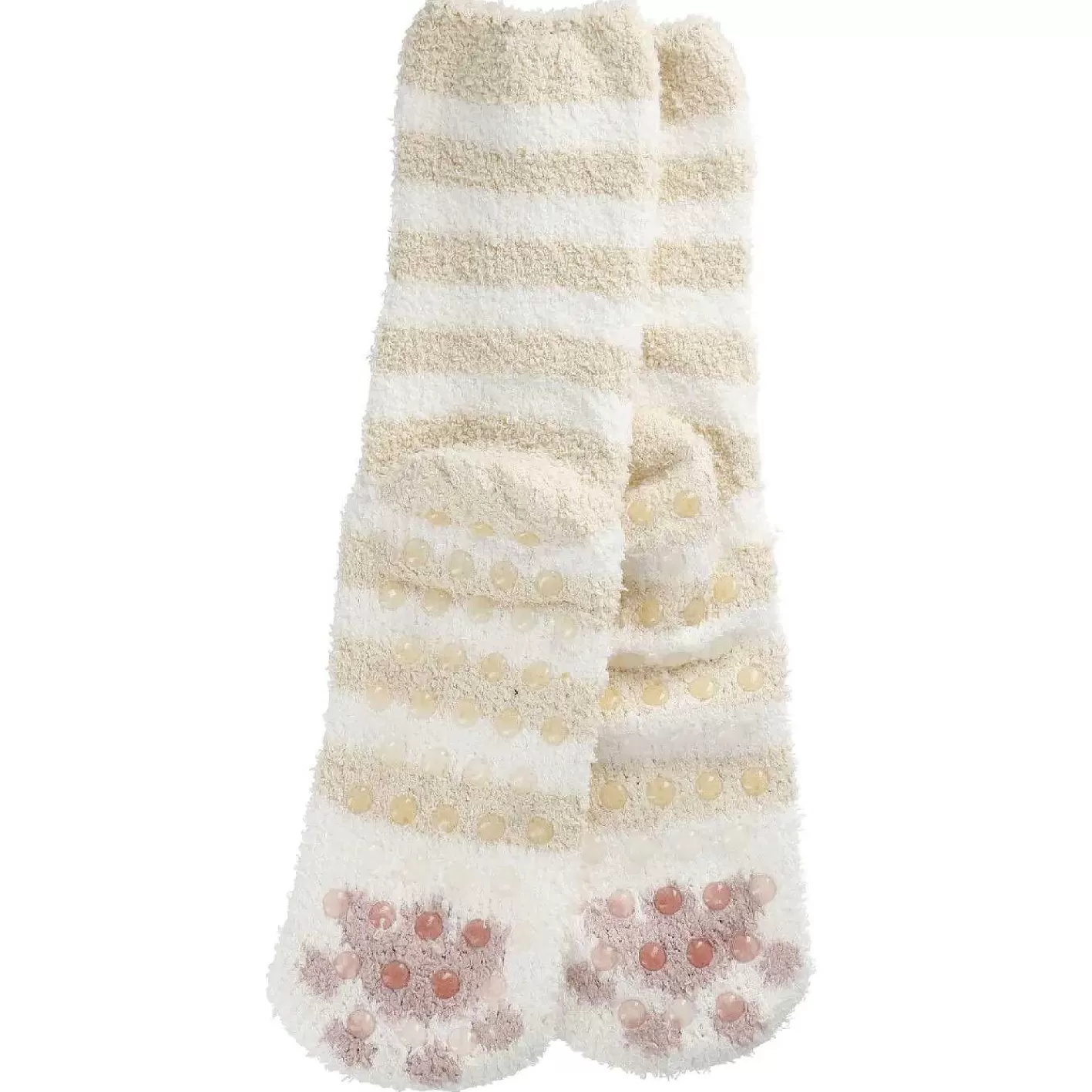 Nanu-Nana Kuschelsocken Anti-Rutsch, Streifen/Beige/Offwhite< Geschenke Fur Frauen