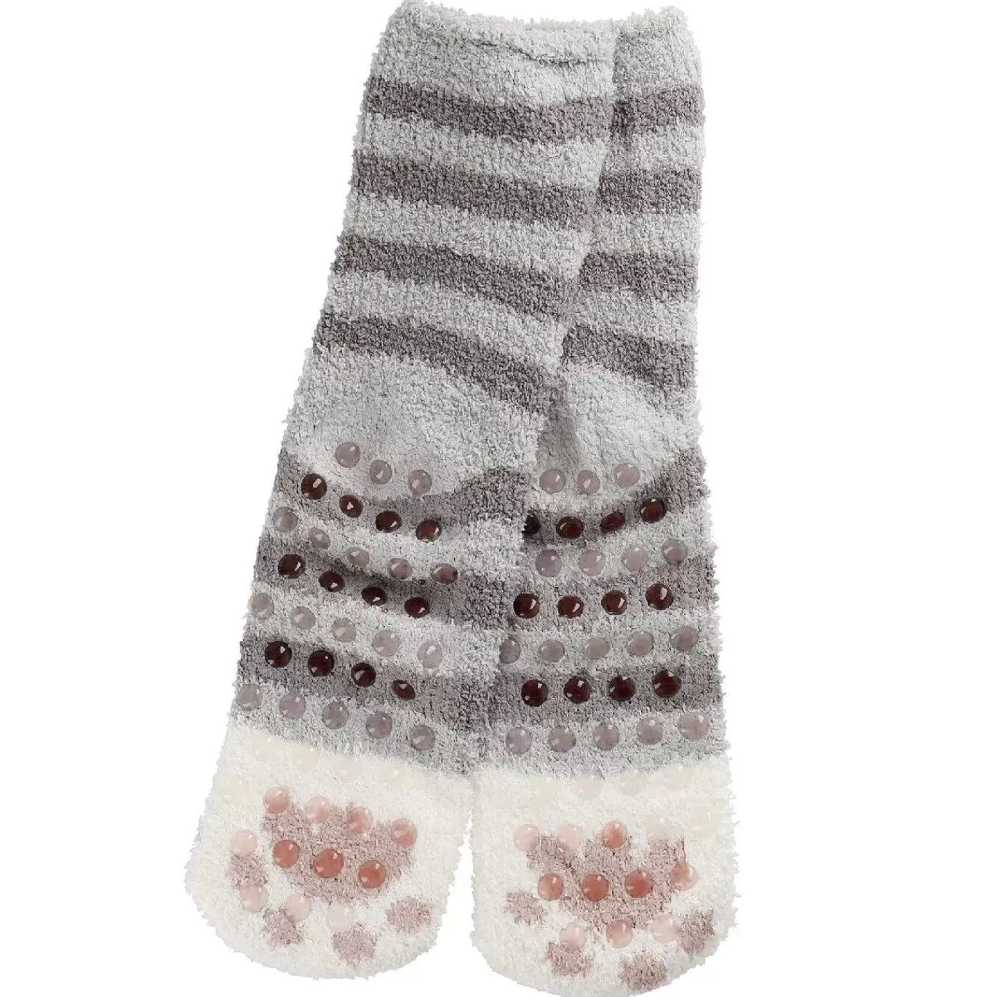 Nanu-Nana Kuschelsocken Anti-Rutsch, Streifen/Grau/Offwhite< Geschenke Fur Frauen