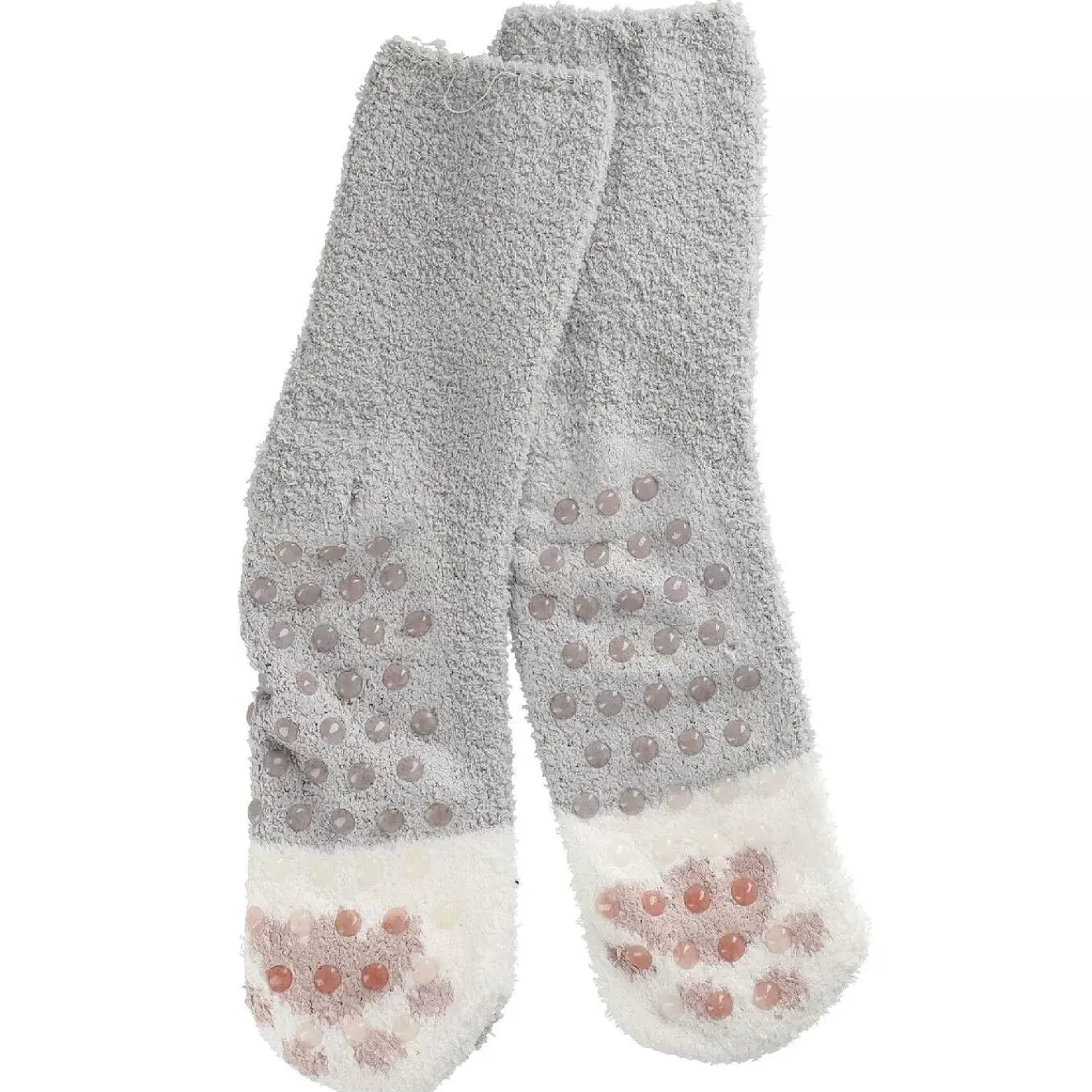 Nanu-Nana Kuschelsocken Anti-Rutsch, Uni/Grau/Offwhite< Geschenke Fur Frauen