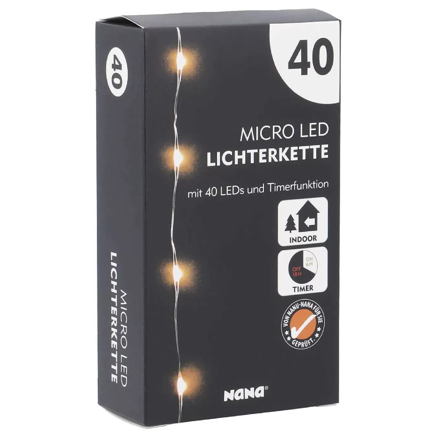 Nanu-Nana Led-Lichterkette Mini Mit Timer, 40Er< Lichterwelt