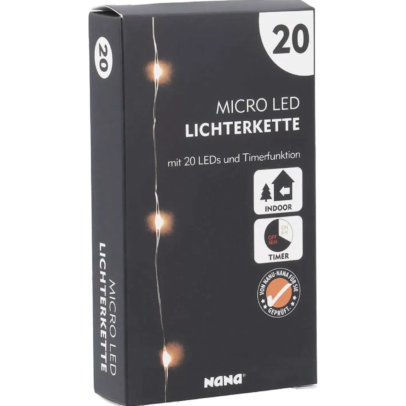 Nanu-Nana Led-Lichterkette, Silber, 190 Cm< Lichterwelt