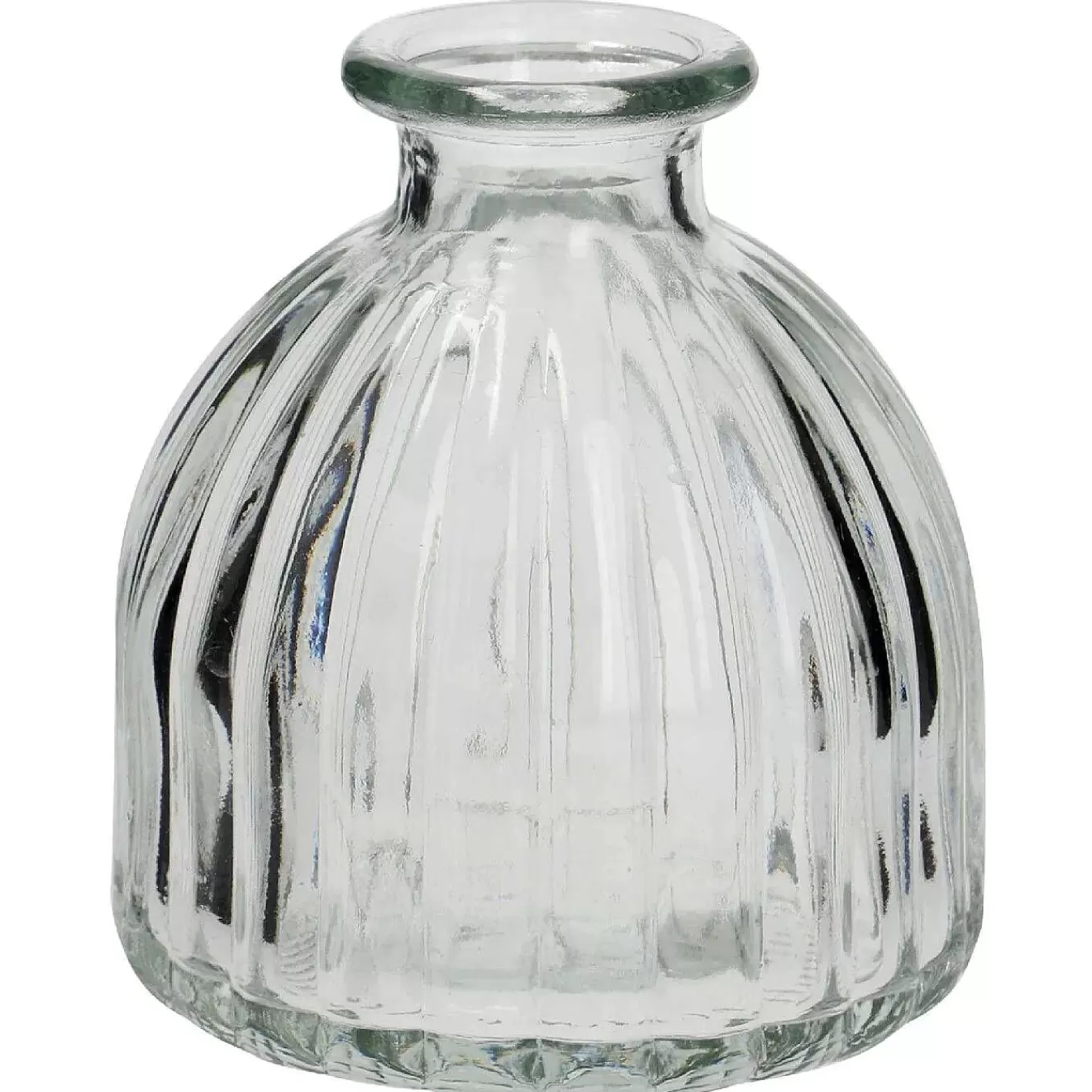 Nanu-Nana Mini-Vase Rillen, Halbrund, 8 X 8.5 Cm< Fruhlingsvasen