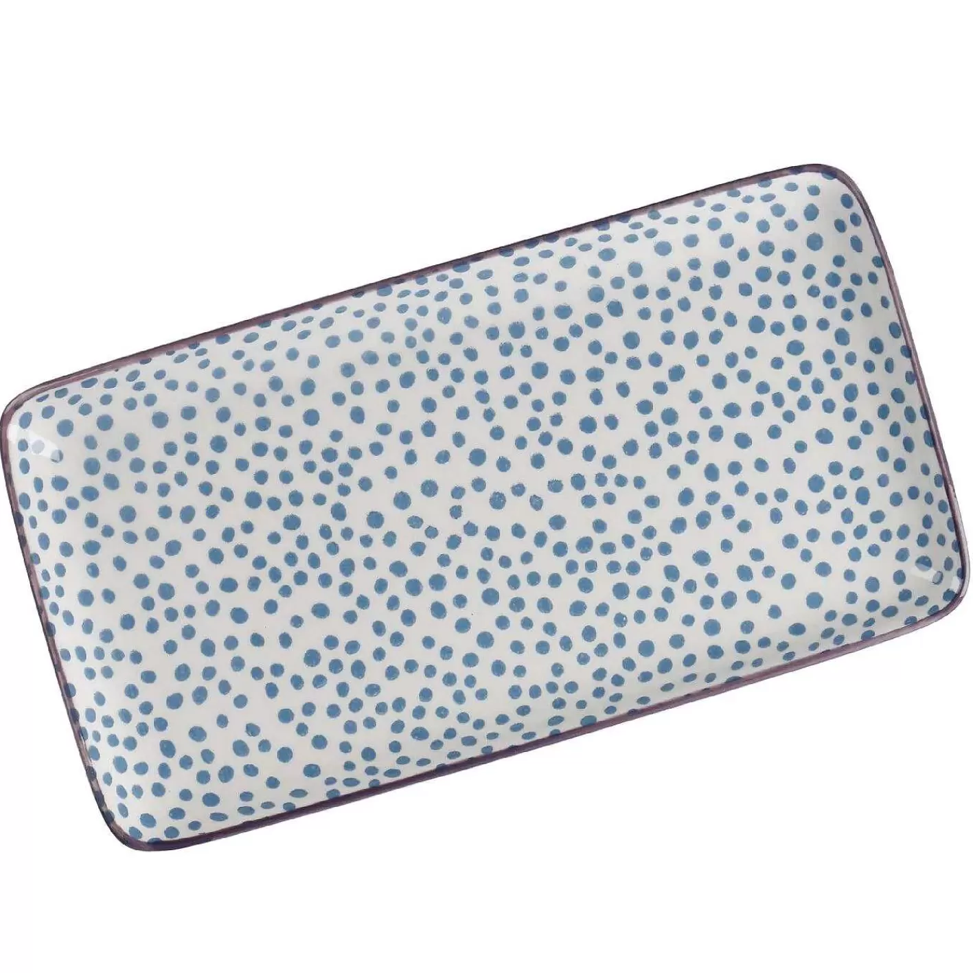 Nanu-Nana Platte China, Blau, Dots, 23 Cm< Geschirr