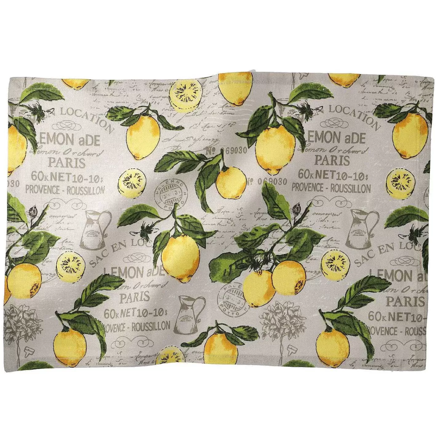 Nanu-Nana Platzset Lemon, Gelb/Natur, 46 X 33 Cm< Tischwasche