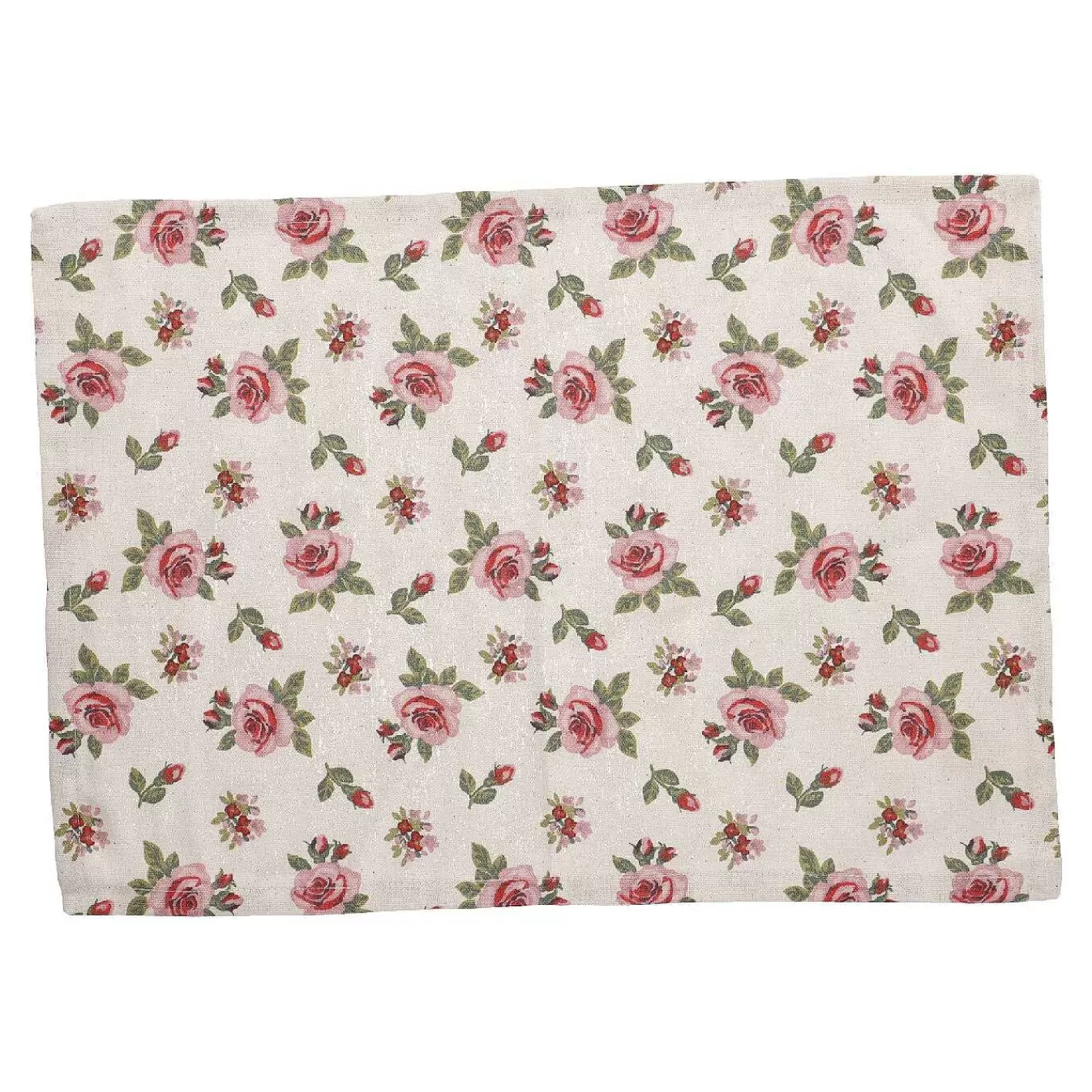 Nanu-Nana Platzset Rosen, Natur, 33 X 46 Cm< Tischwasche