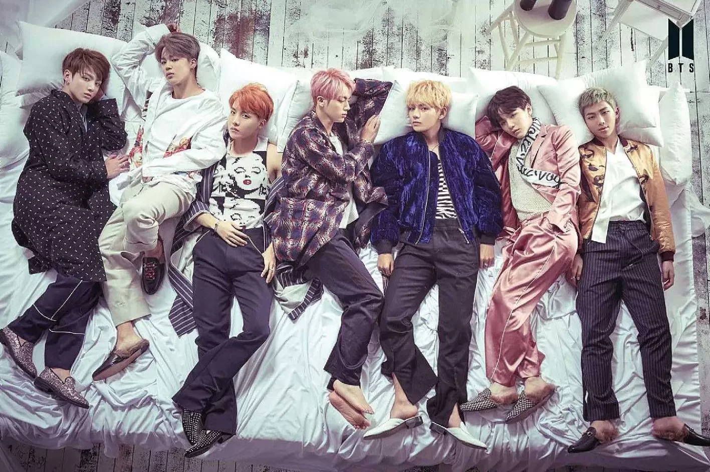 Nanu-Nana Poster Bts - Group Bed, Nr. 196< Wanddeko