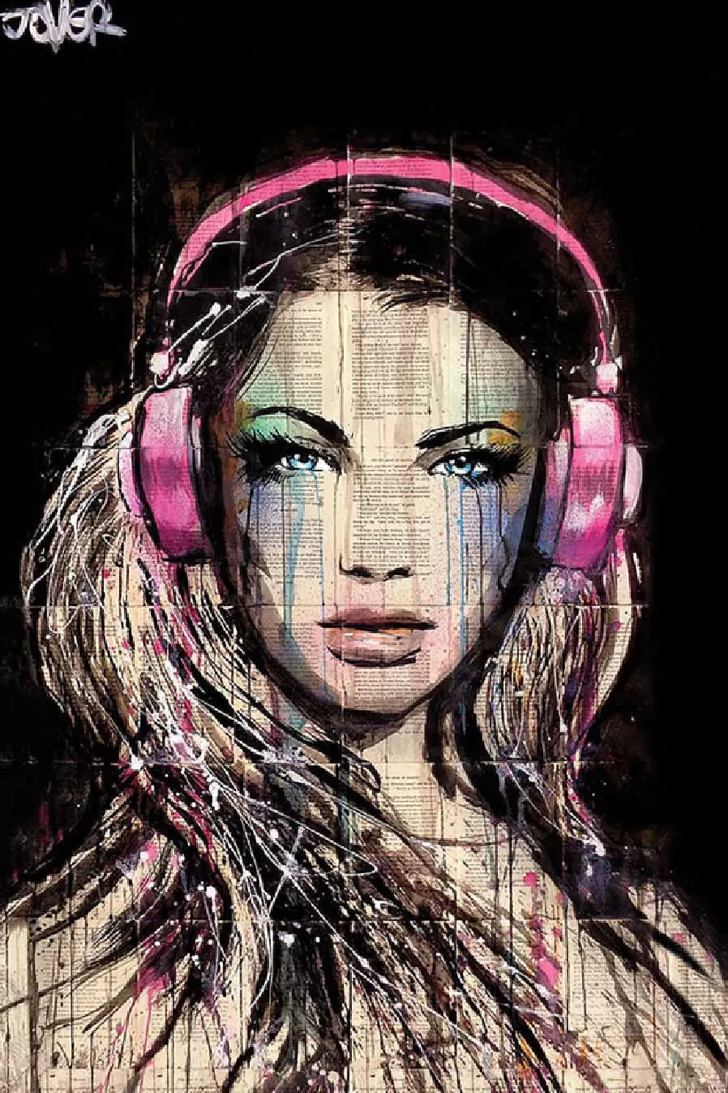 Nanu-Nana Poster Loui Jover - Dj Girl, Nr. 58< Wanddeko