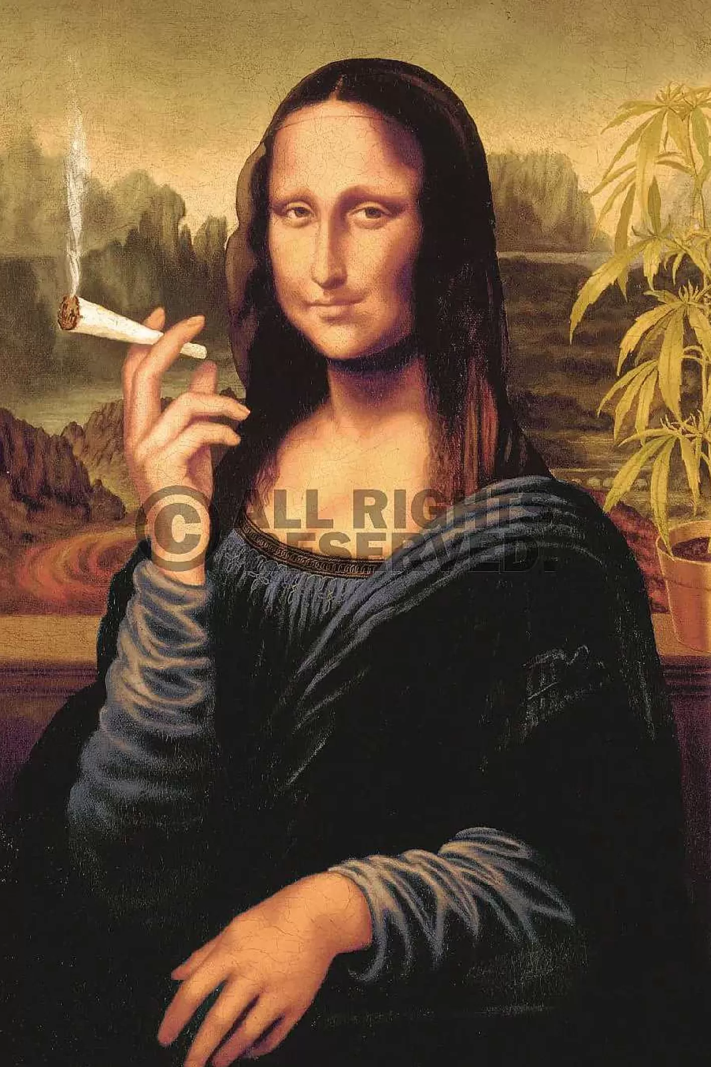 Nanu-Nana Poster Mona Lisa - Joint, Nr. 77< Wanddeko