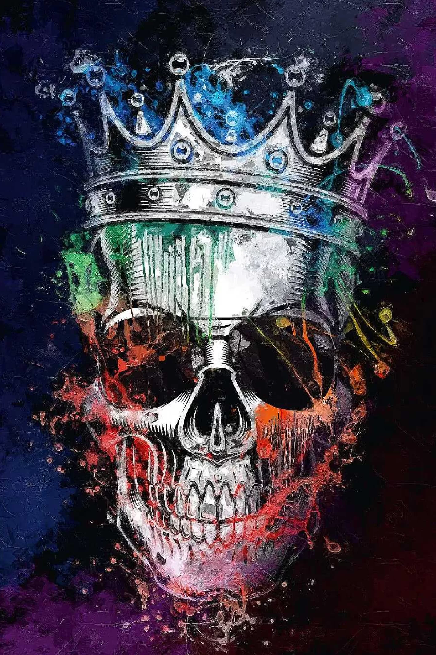 Nanu-Nana Poster Skull Crown, Nr. 99< Wanddeko