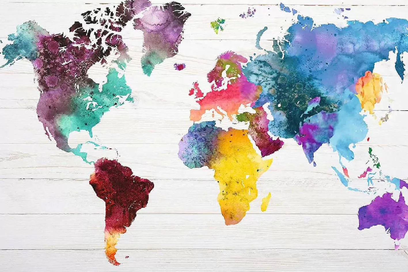 Nanu-Nana Poster The World In Watercolors, Nr. 229< Wanddeko