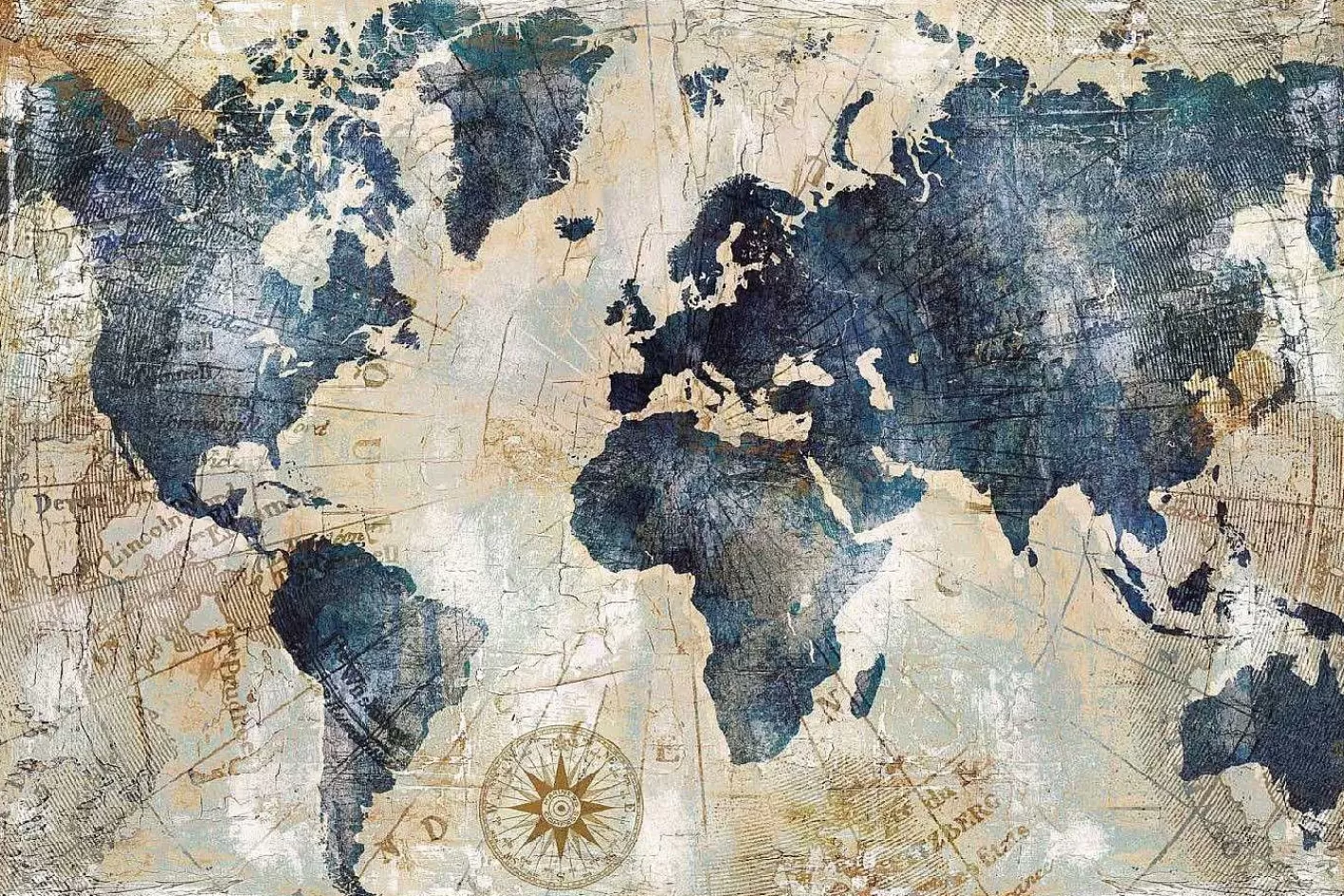 Nanu-Nana Poster Vintage Worldmap, Nr. 18< Wanddeko
