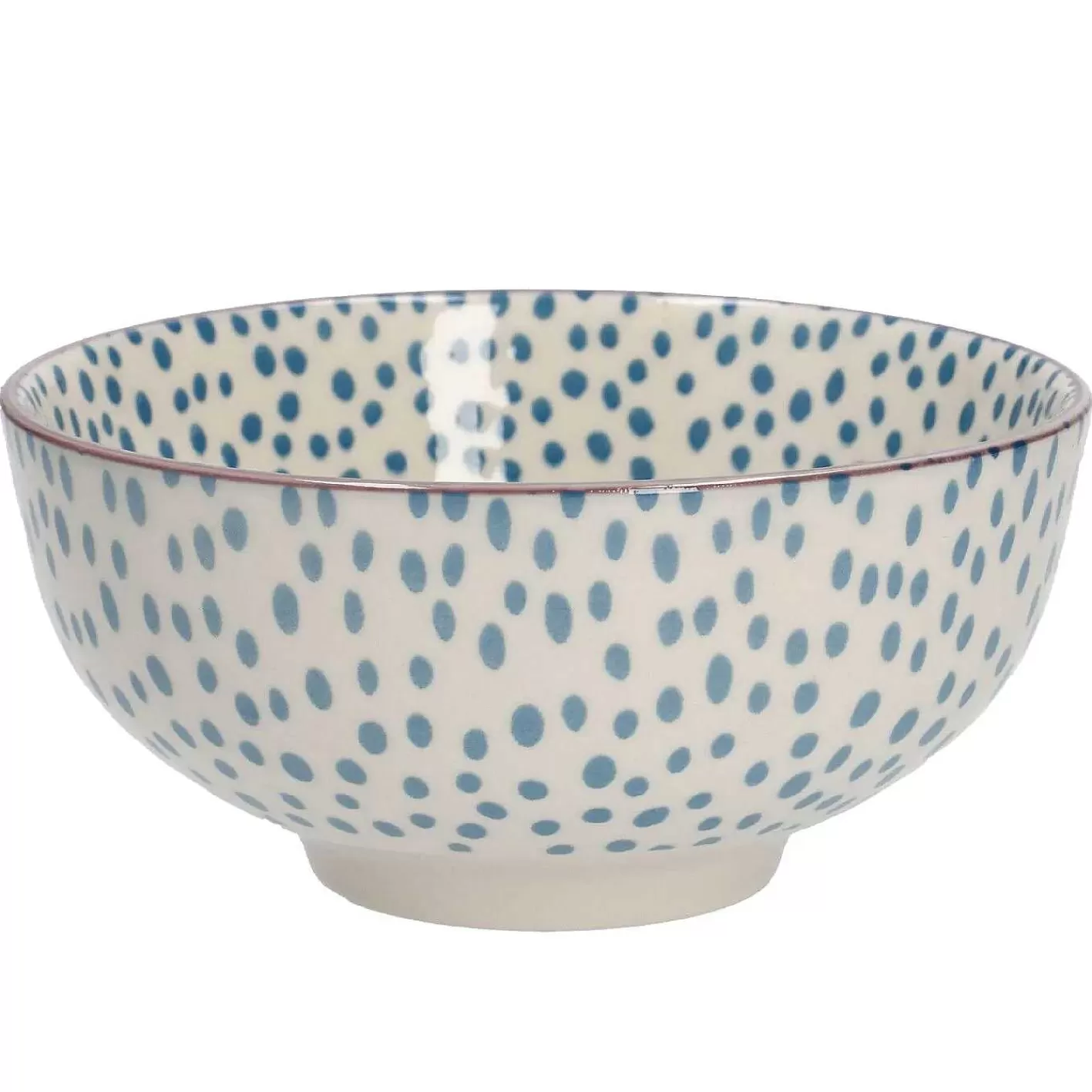 Nanu-Nana Schale China, 350 Ml, Blau, Dots, 12 Cm< Geschirr