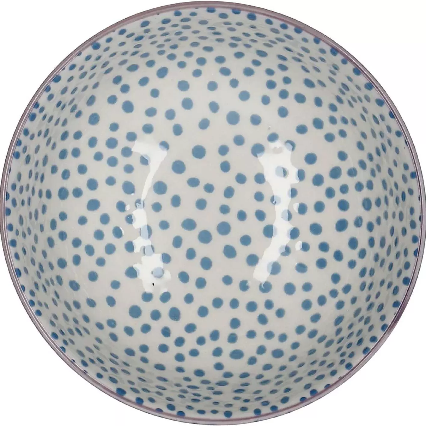 Nanu-Nana Schale China, 350 Ml, Blau, Dots, 12 Cm< Geschirr