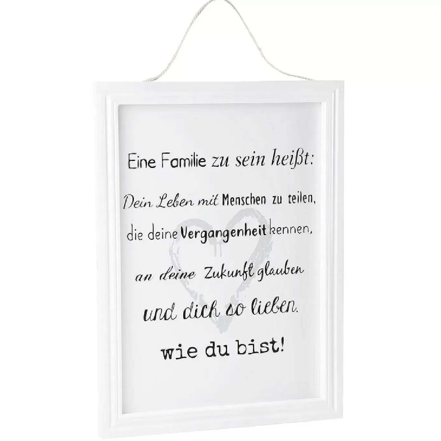 Nanu-Nana Schild Familienspruch, Wie Du Bist, 40 X 30 Cm< Wanddeko