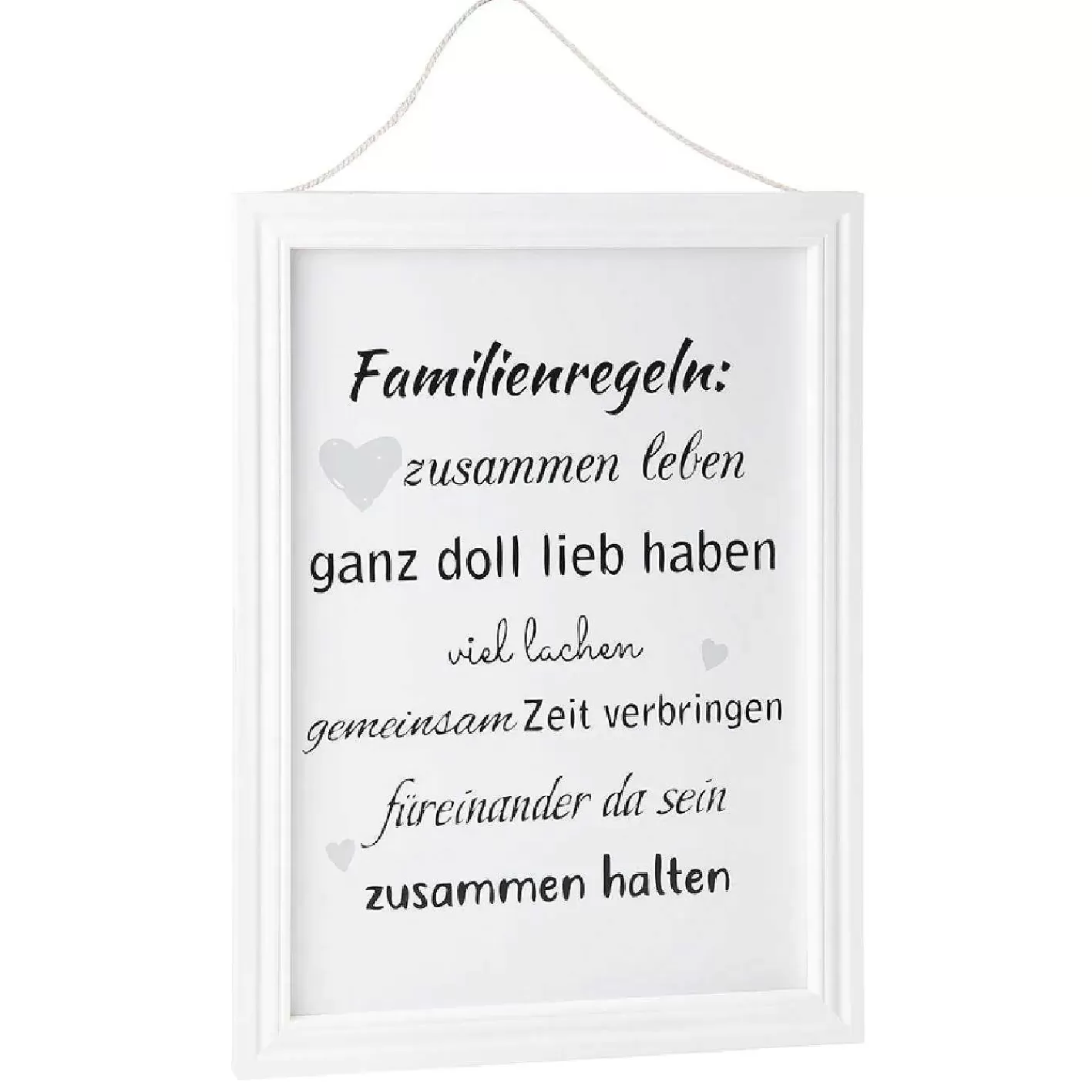 Nanu-Nana Schild Familienspruch, Zusammen Halten, 40 X 30 Cm< Wanddeko