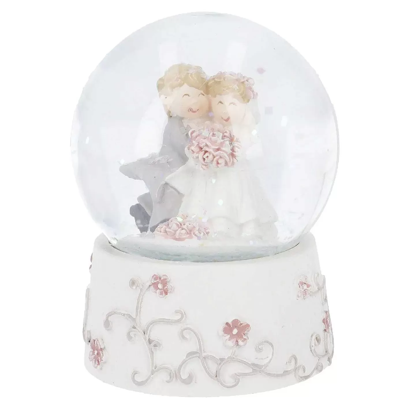 Nanu-Nana Schneekugel Hochzeit, Blumen, 6.5 Cm< Deko&Objekte