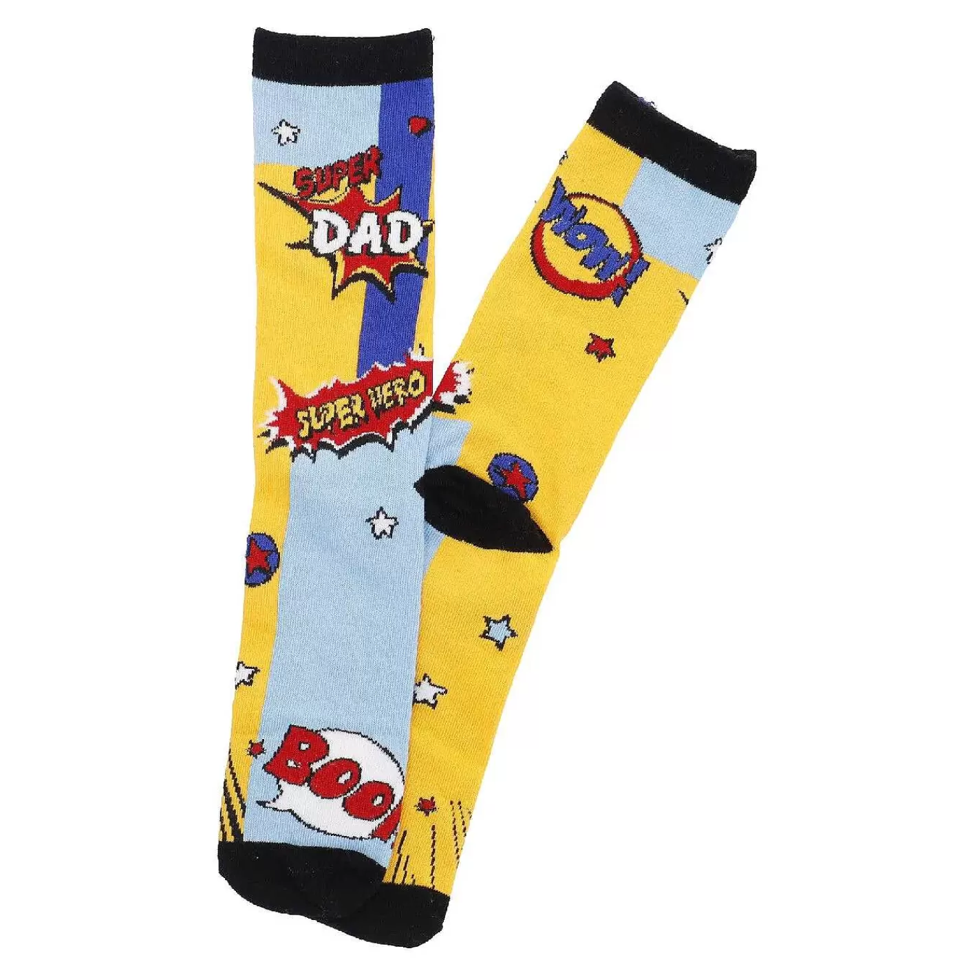 Nanu-Nana Socken Superdad, Gelb, Grose 42-46< Geschenke Fur Manner