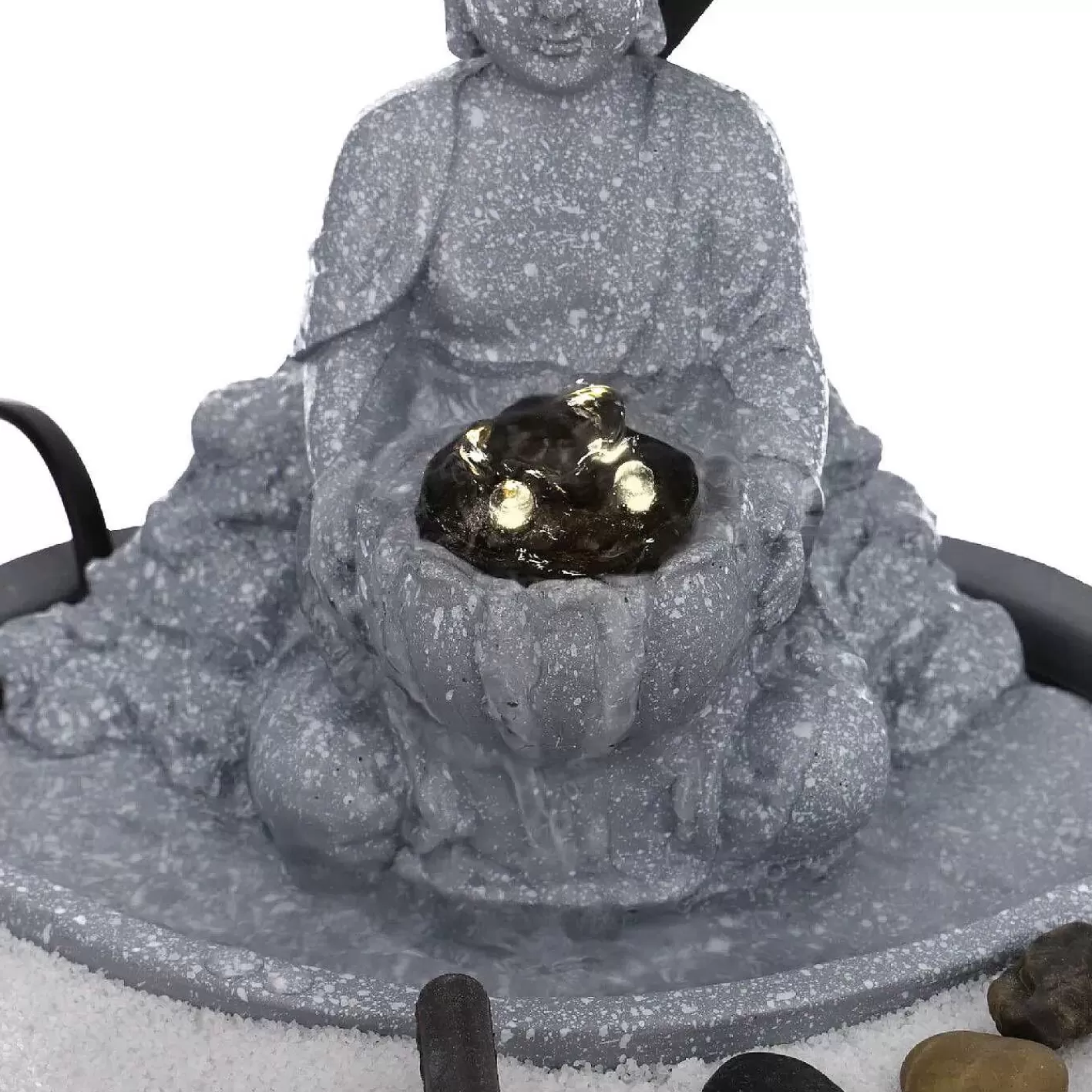 Nanu-Nana Springbrunnen Buddha, Grau, 23 X 32 Cm< Deko&Objekte