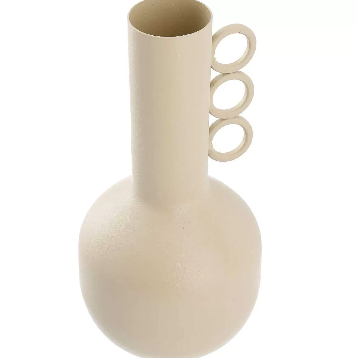 Nanu-Nana Vase Mit Ringen, Beige, 22 Cm< Vasen