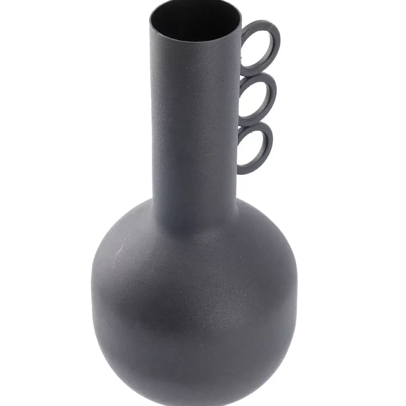 Nanu-Nana Vase Mit Ringen, Schwarz, 22 Cm< Vasen