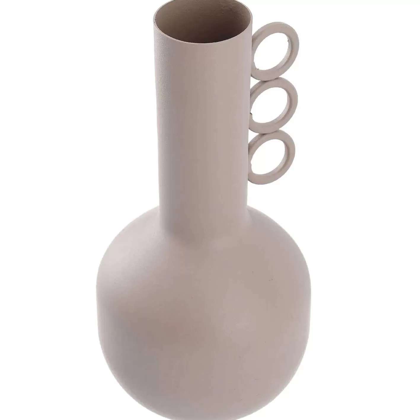 Nanu-Nana Vase Mit Ringen, Taupe, 22 Cm< Vasen