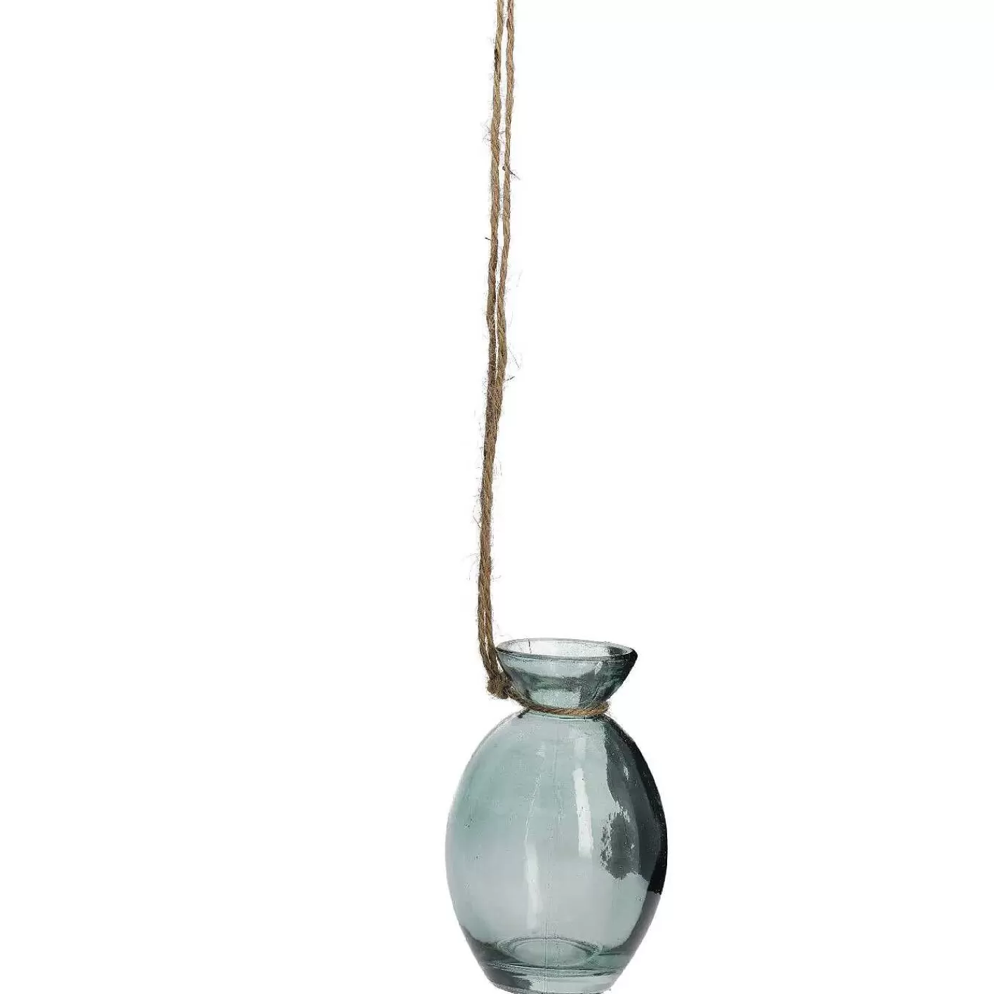 Nanu-Nana Vase Mit Seil, Hangend, Bauchig/Grun, 10.5 Cm< Vasen