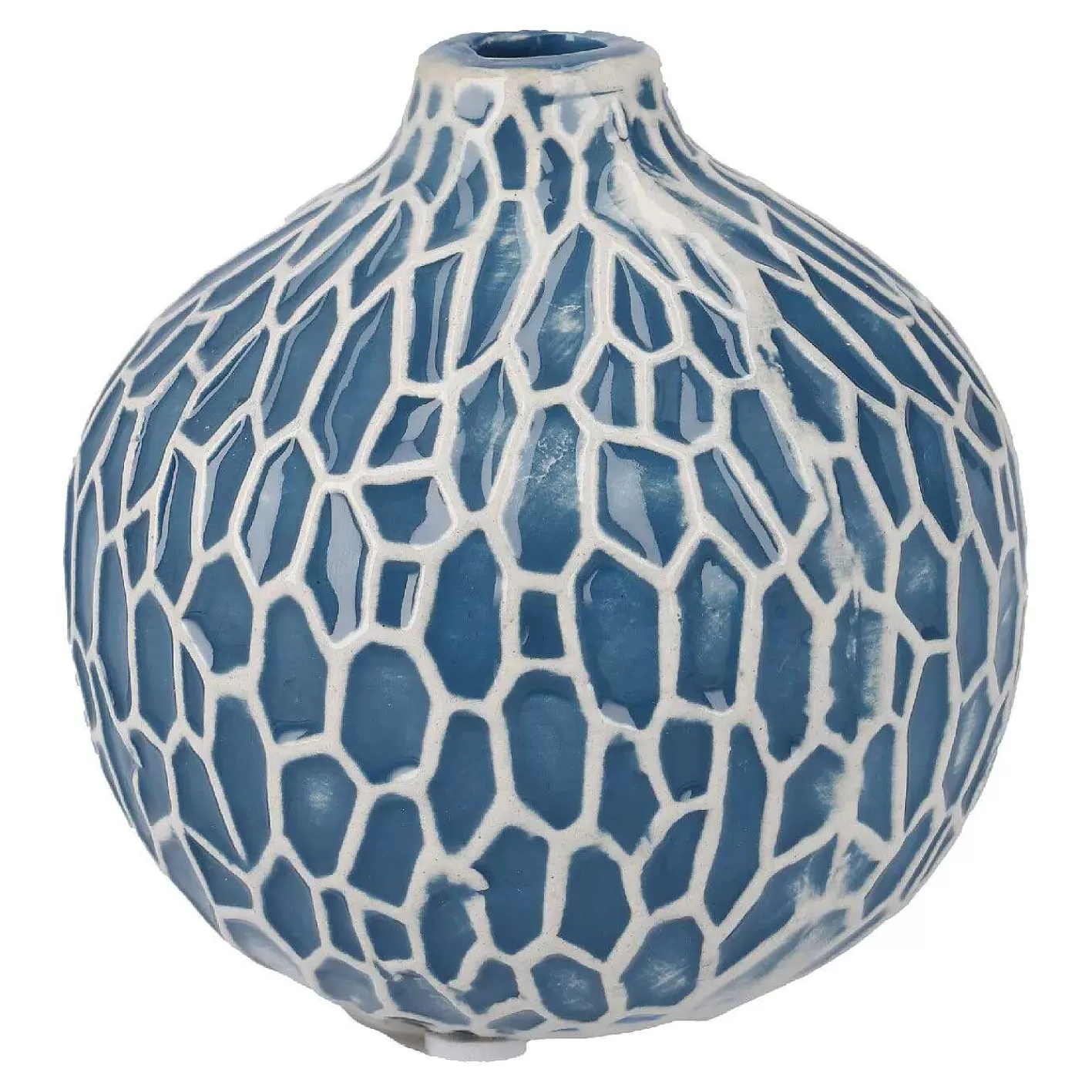 Nanu-Nana Vase Muster, Mosaik/Blau, 8 Cm< Fruhlingsvasen