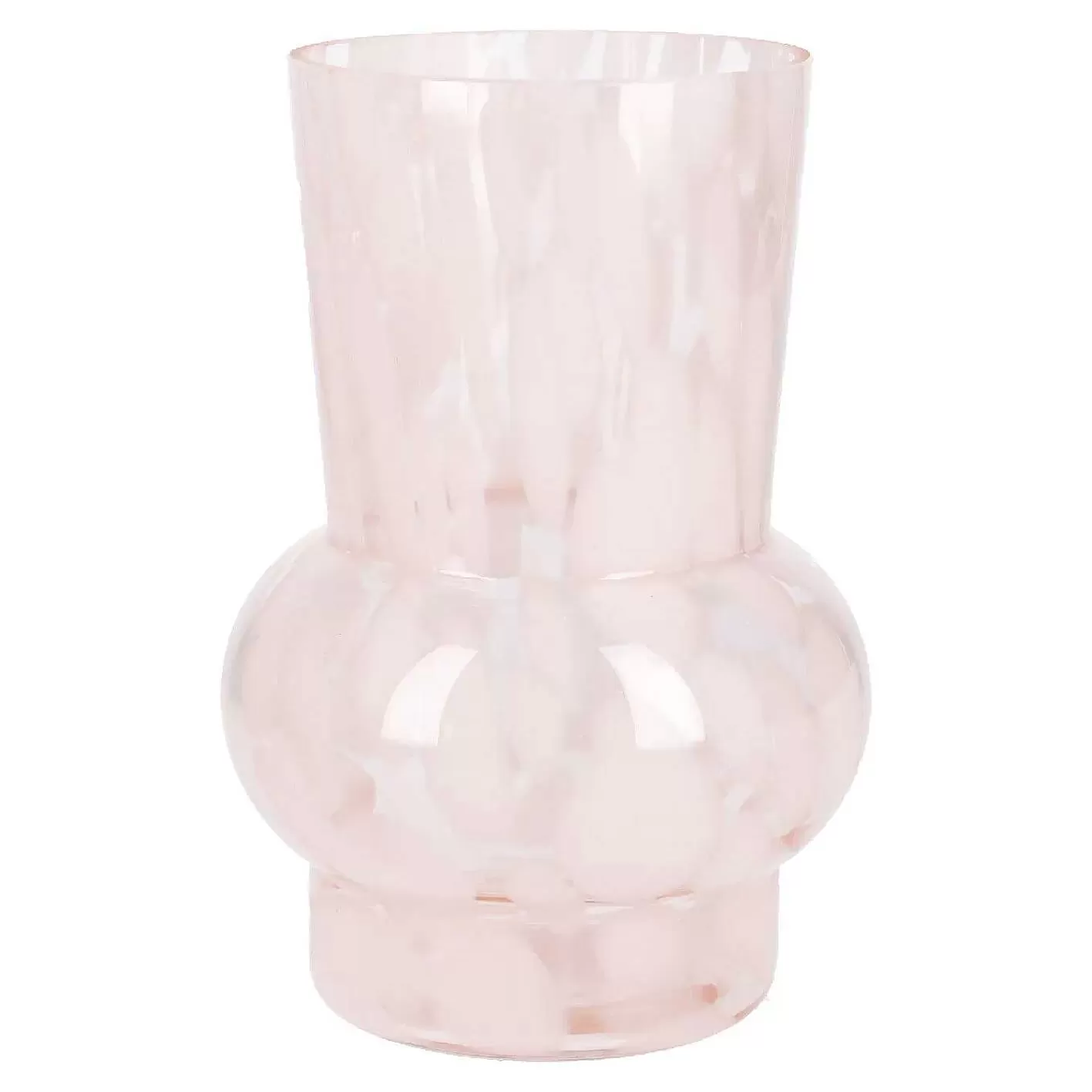 Nanu-Nana Vase Opal Mit Tupfen, Rosa, 18 Cm< Vasen