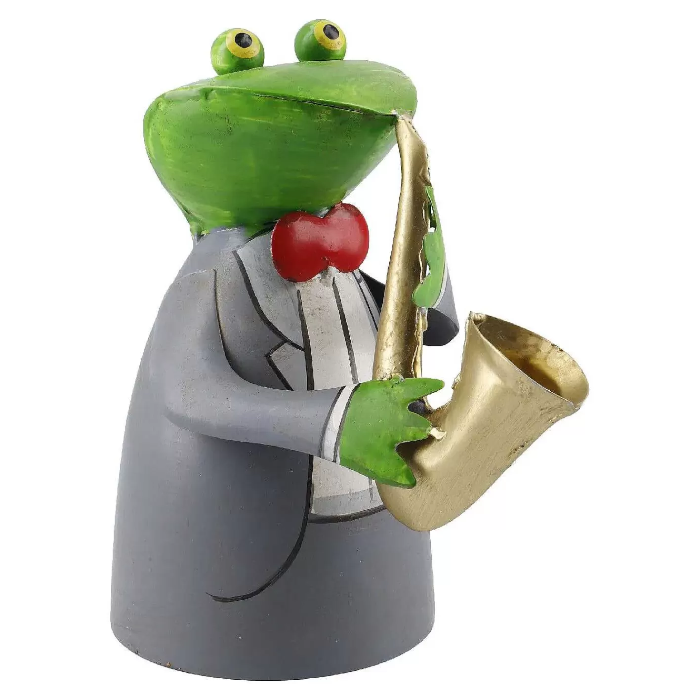 Nanu-Nana Zaunstecker Frosch Musik, Saxofon, 20 Cm< Gartendeko