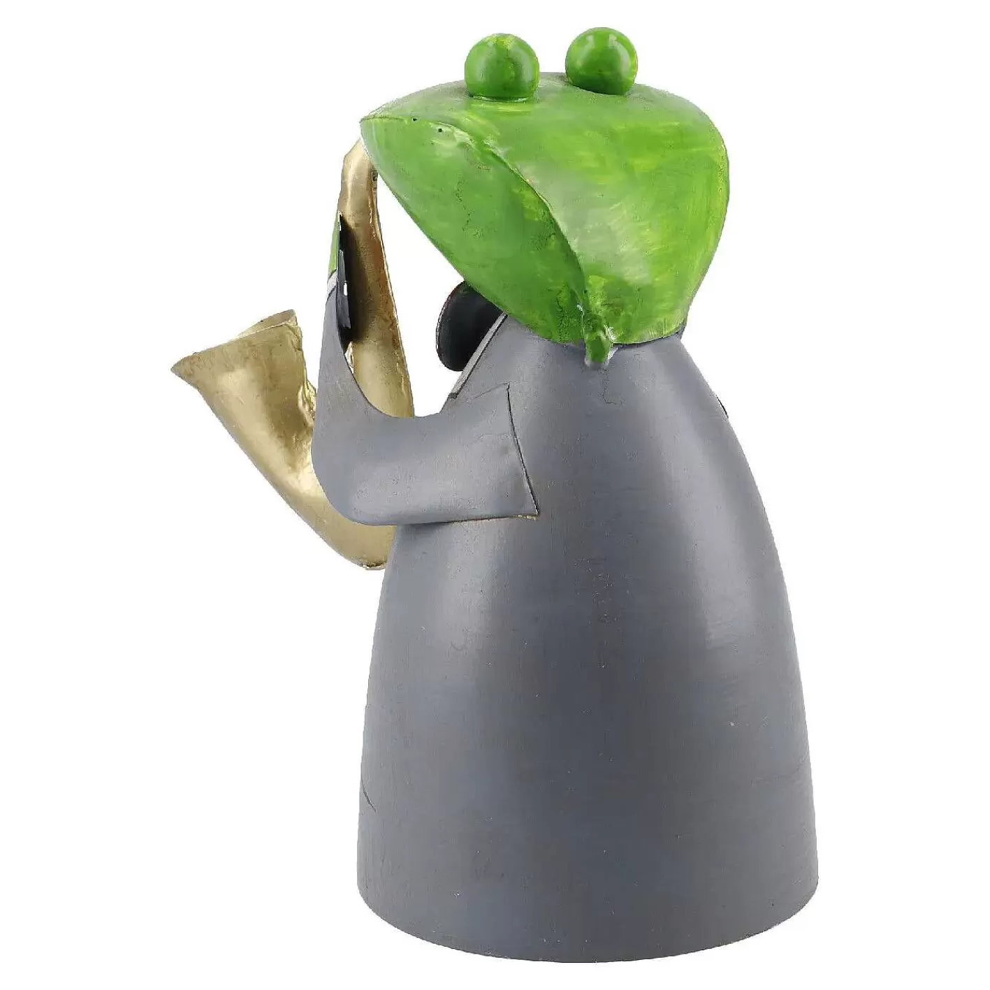 Nanu-Nana Zaunstecker Frosch Musik, Saxofon, 20 Cm< Gartendeko