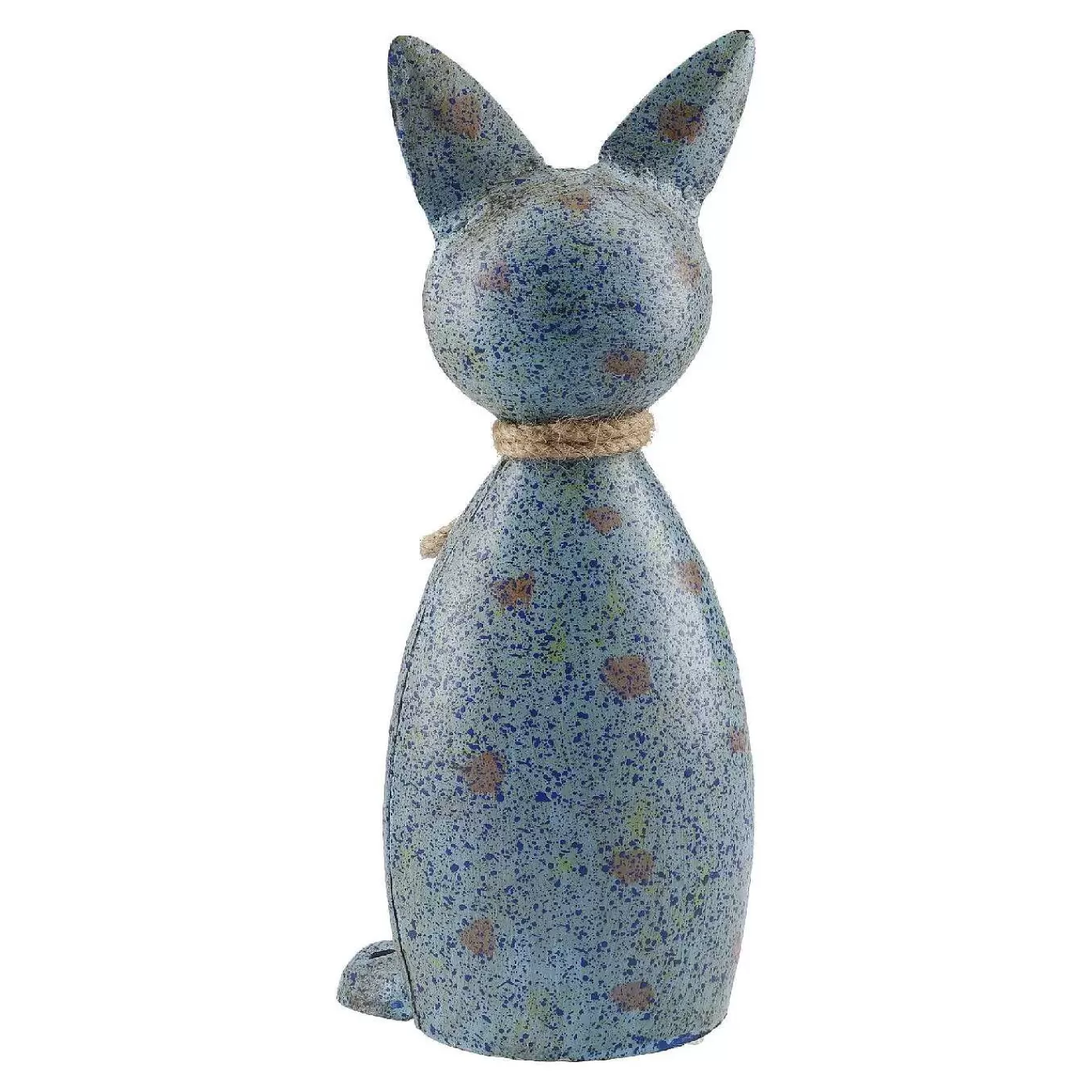 Nanu-Nana Zaunstecker Katze, Blau, 23 Cm< Gartendeko